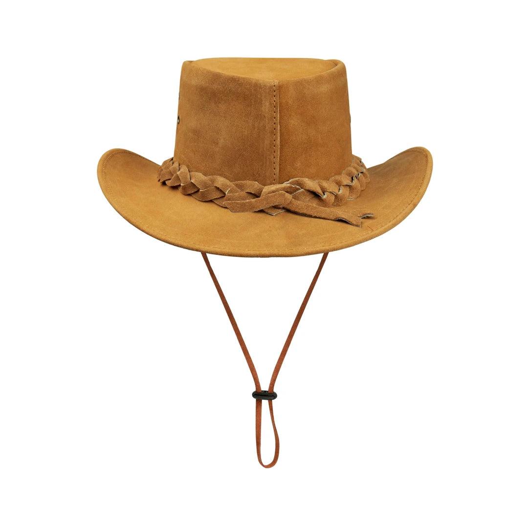 Australian Unisex Western Cowboy Hat Real Suede Outback Riding Dancing Classic - Knighthood Store