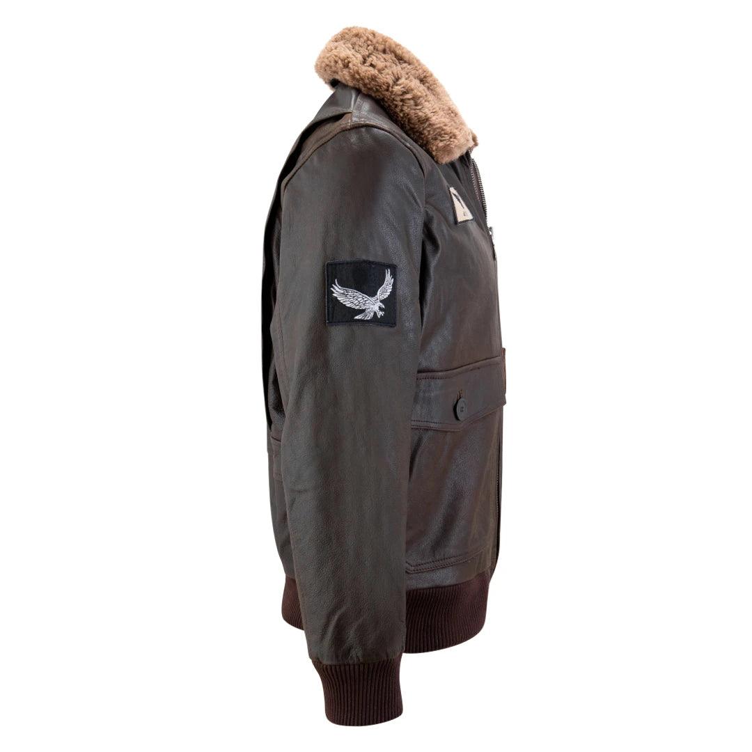 Mens Real Leather US Aviator Air Force Pilot Flying Bomber Jacket - Knighthood Store
