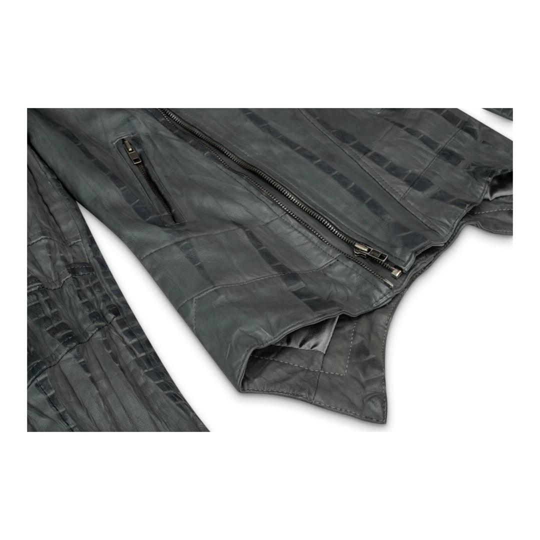 Womens Ladies Girls Soft Black Real Leather Racing Biker Style Jacket - Knighthood Store