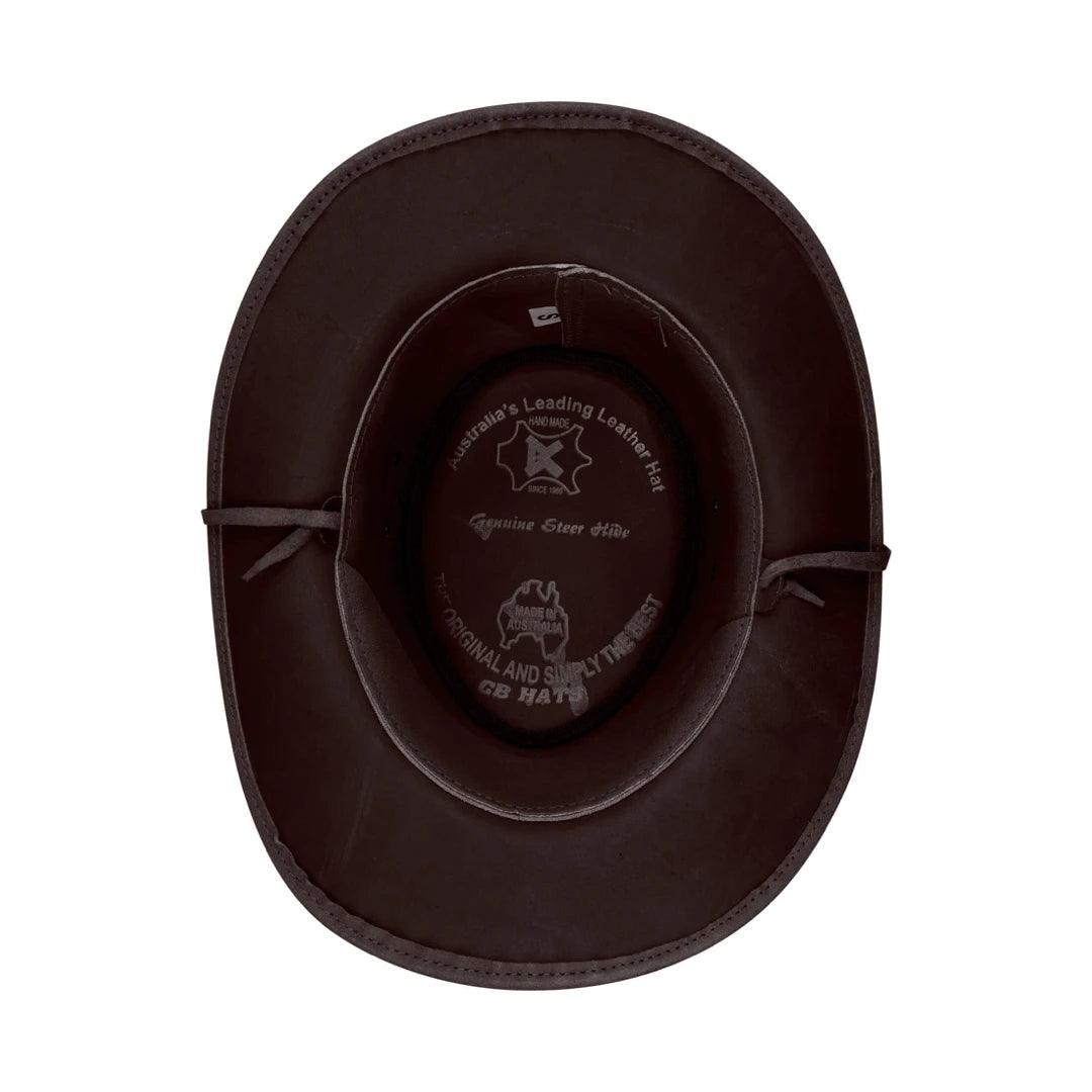 Australian Unisex Western Cowboy Hat Real Leather Outback Riding Outlaw Classic - Knighthood Store