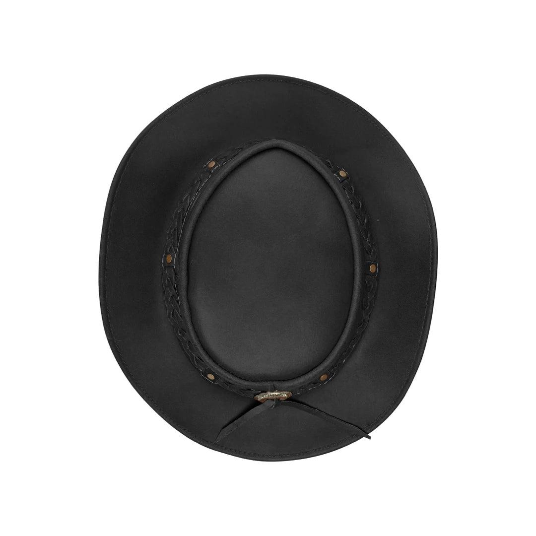 Australian Unisex Western Cowboy Hat Real Leather Outback Riding Outlaw Classic - Knighthood Store