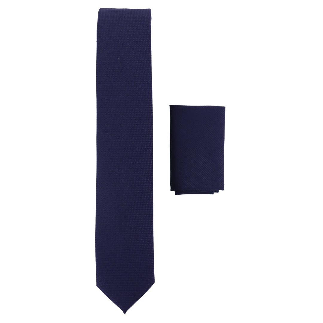 Mens Tie Hankie Set Classic Vintage Retro 1920s Peaky Blinders Gatsby - Knighthood Store