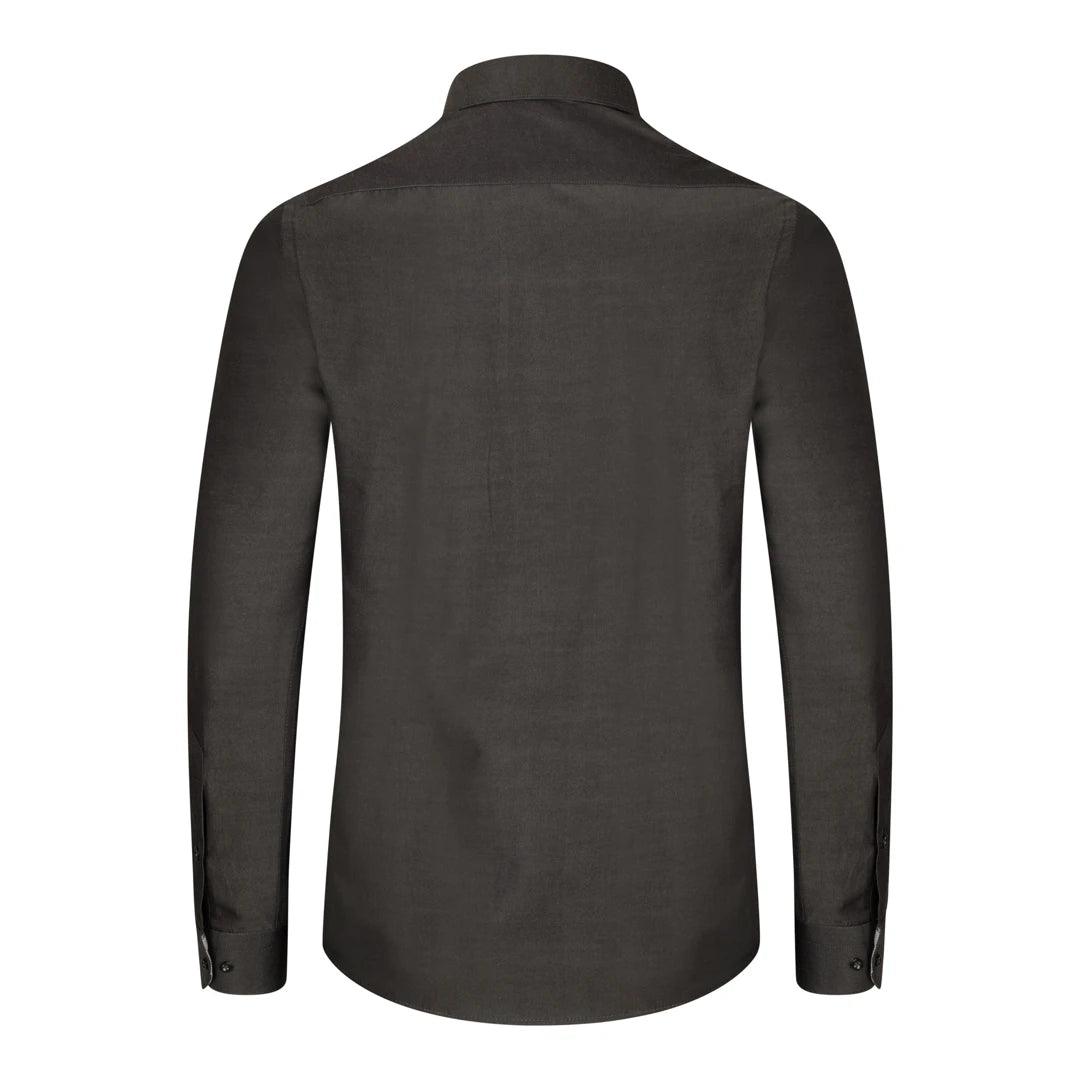 Mens Button Down Cuff Shirt Smart Casual Formal Slim Fit Cotton Long Sleeve - Knighthood Store