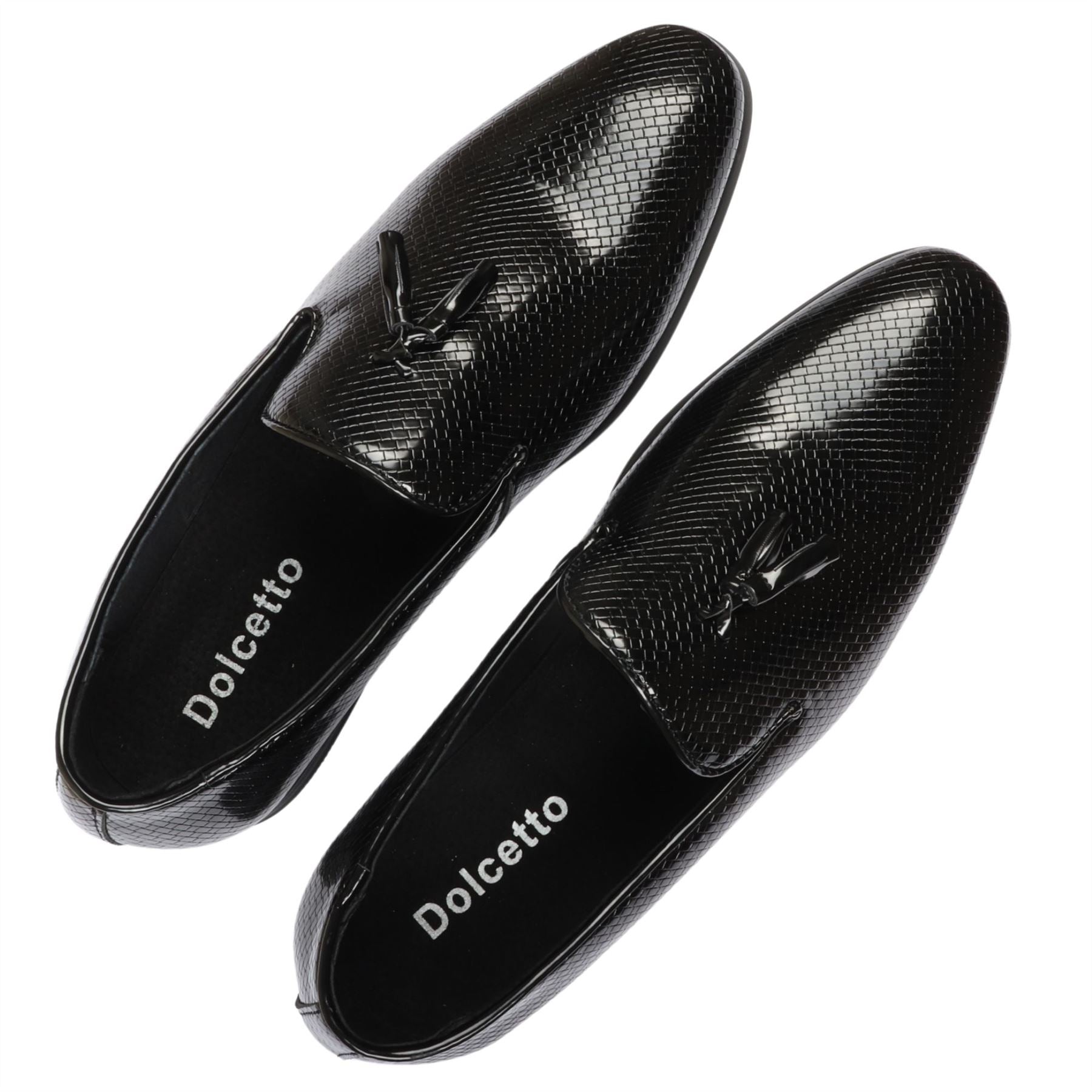 Men's Leather Lined Tassel Pattern Loafers