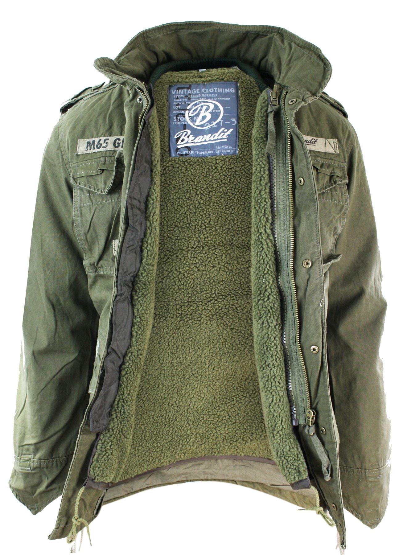 Brandit M65 Giant Military Parka Jacket US Army Combat Zip Fleece Warm Winter - Knighthood Store