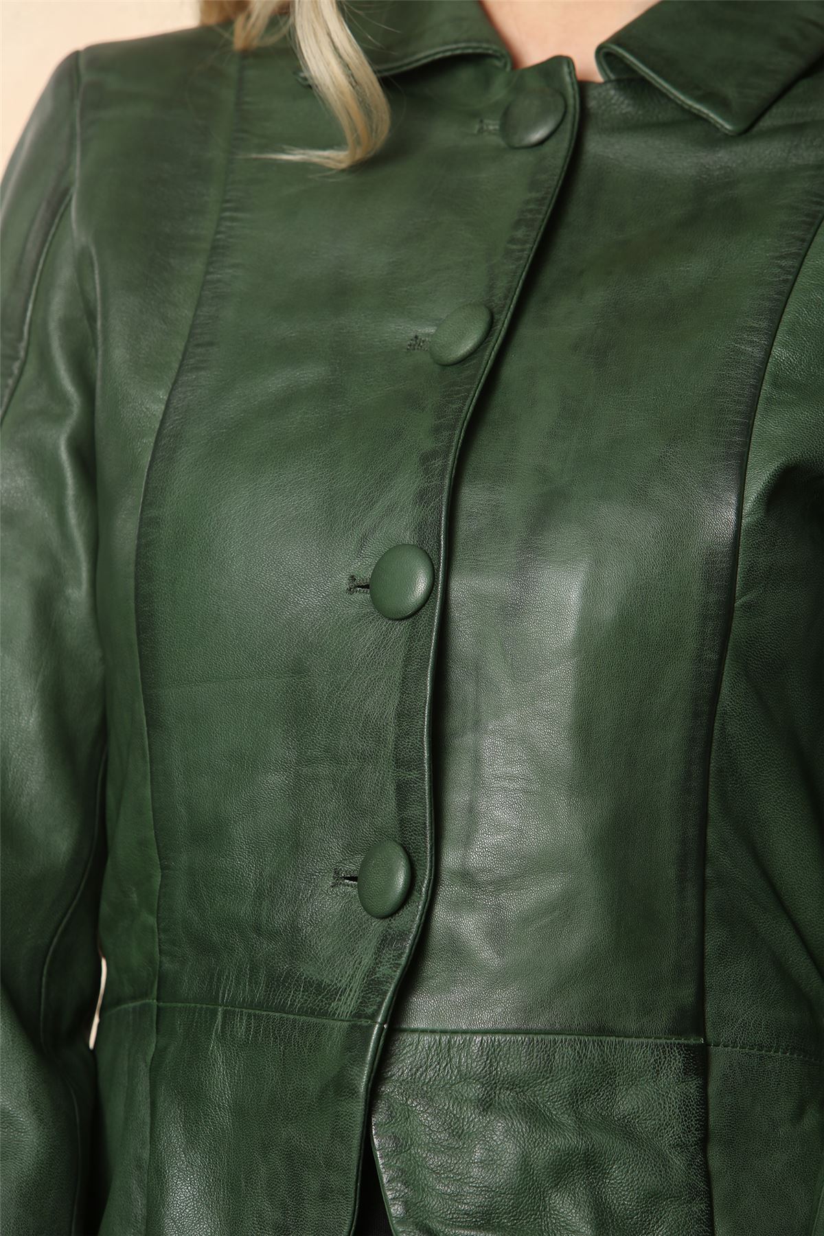 Women's Gothic Full Length Victorian Leather Coat