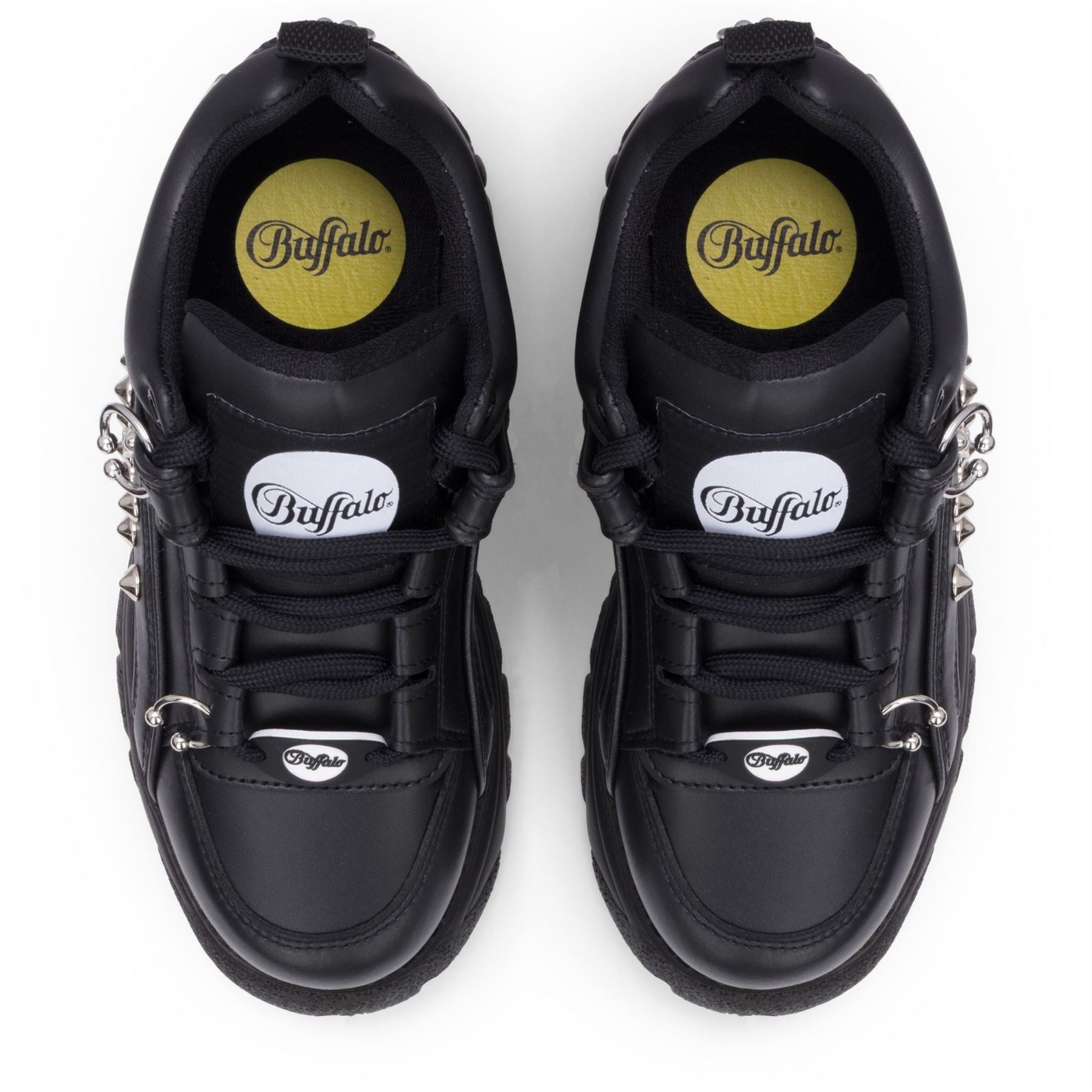 1339-14 PUNK - Women's Black Platform Studded Sneakers