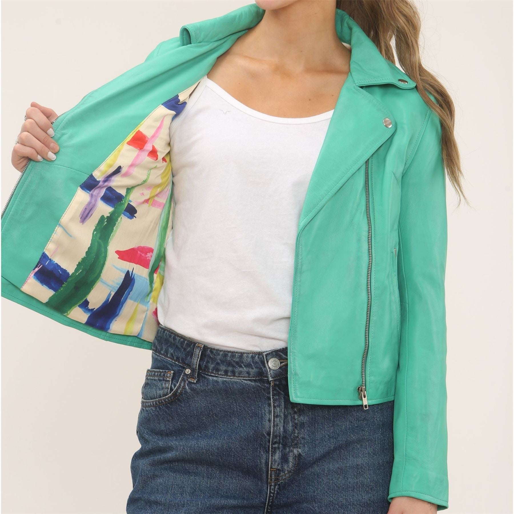 Women's Real Leather Brando Style Biker Jacket