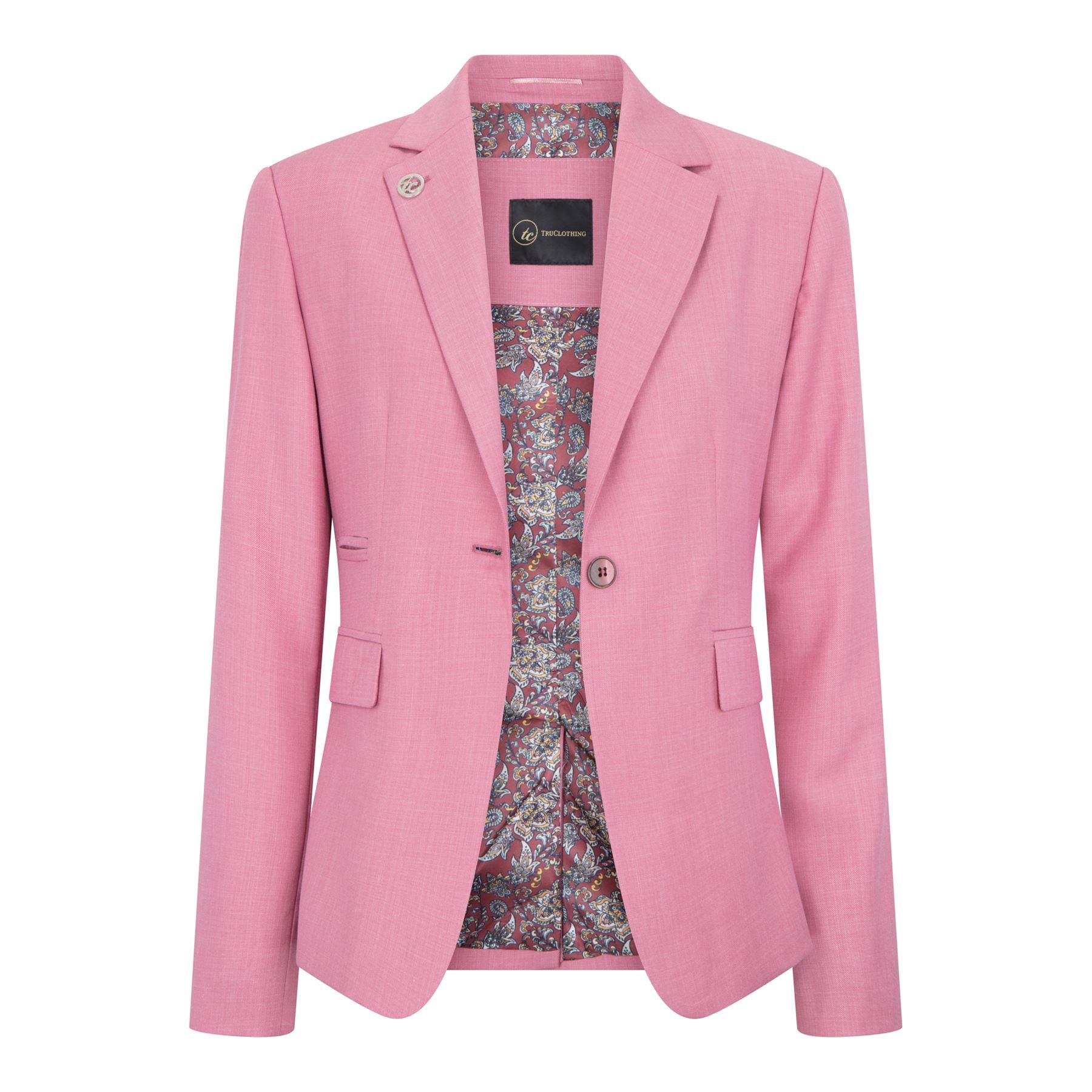 TP-16 - Women's 3 Piece Plain Pink Suit