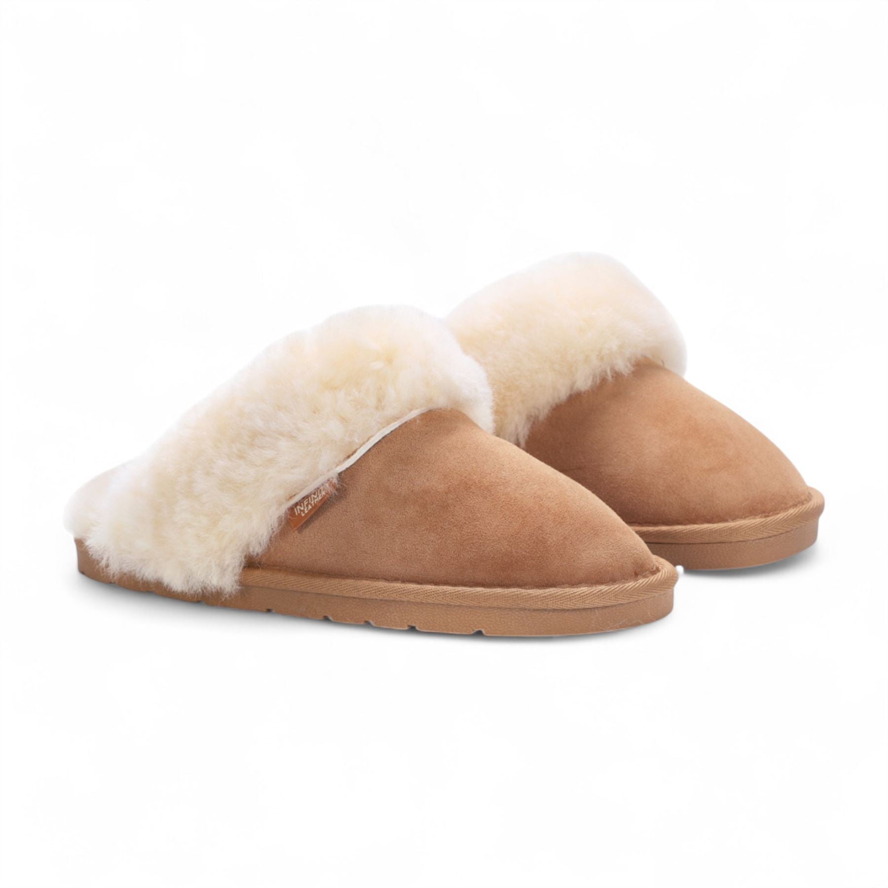 Luna - Women's Sheepskin Suede Mule Slippers