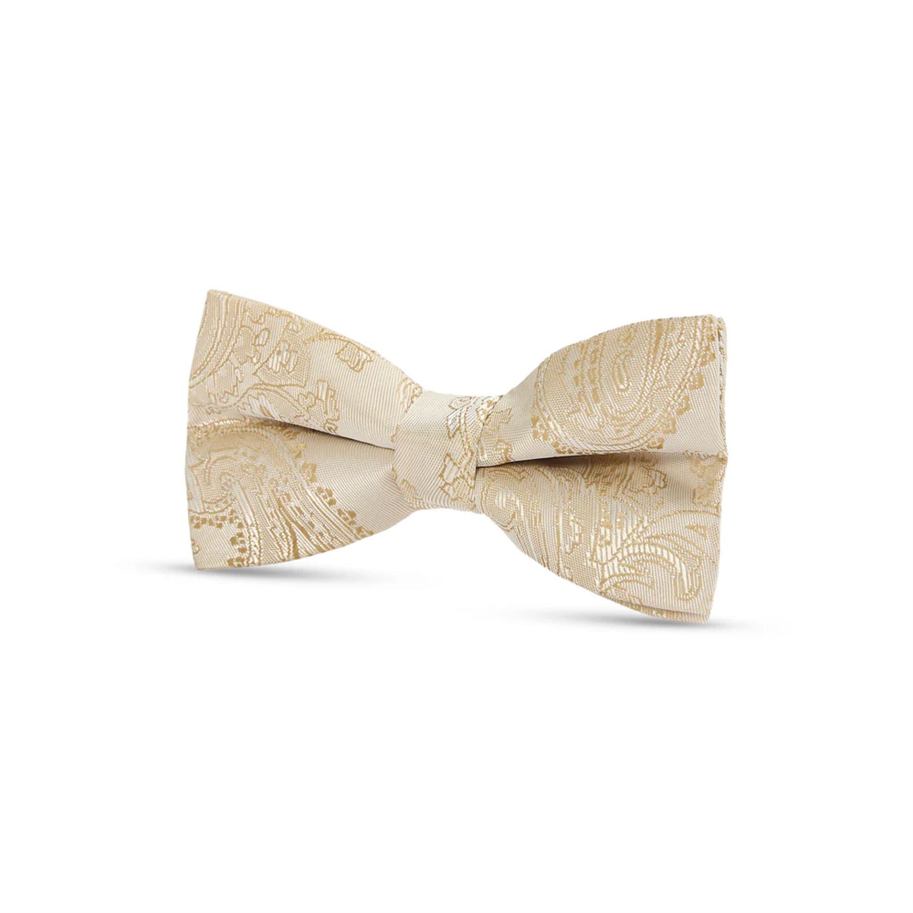 Boys Paisley Floral Satin Bow Tie