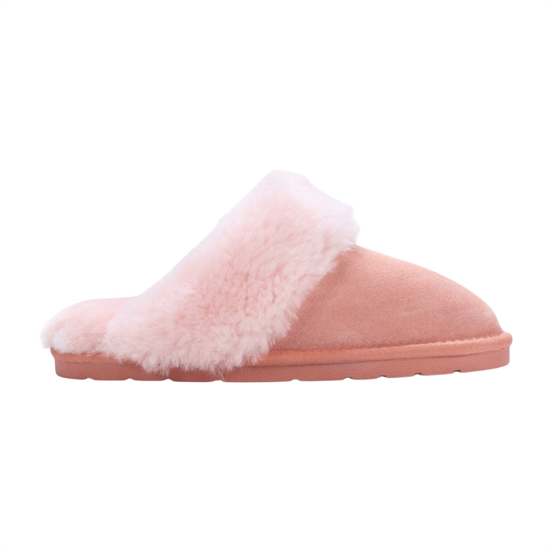 Luna - Women's Sheepskin Suede Mule Slippers