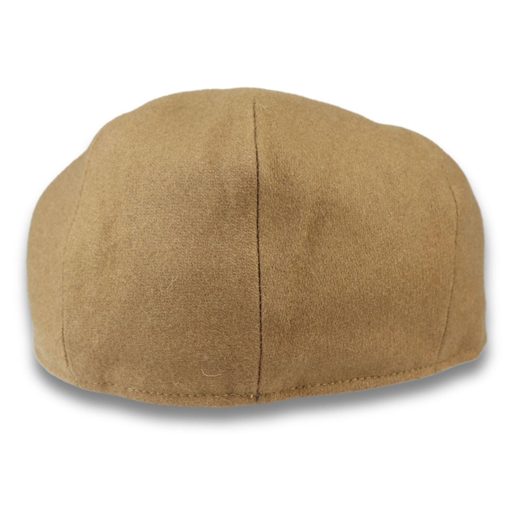 Men's Flat Cap Wool Blend Plain Solid Gatsby Ivy Del Boy Newsboy Hat - Knighthood Store