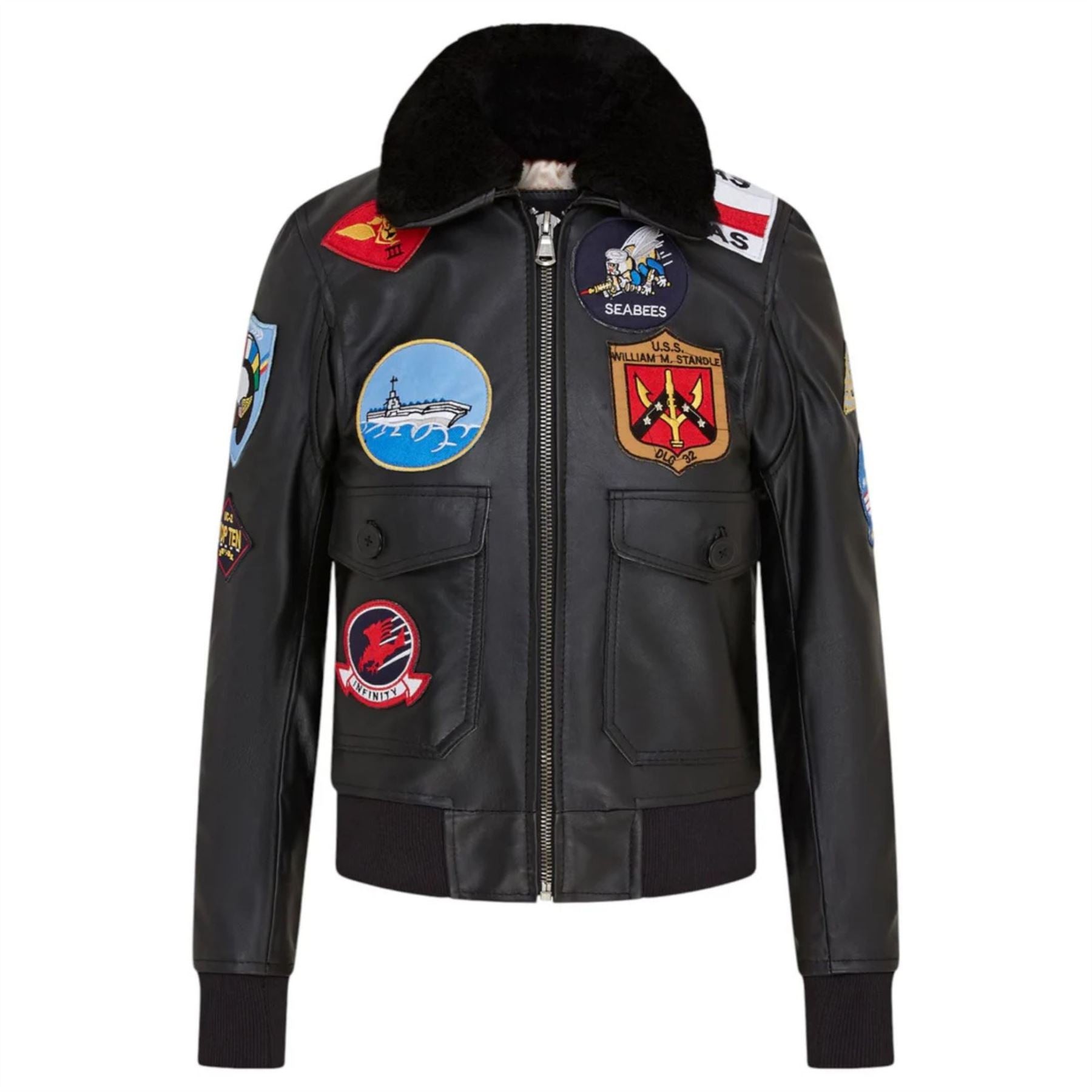 Women's Real Leather Air Force A2 Flight Bomber Jacket