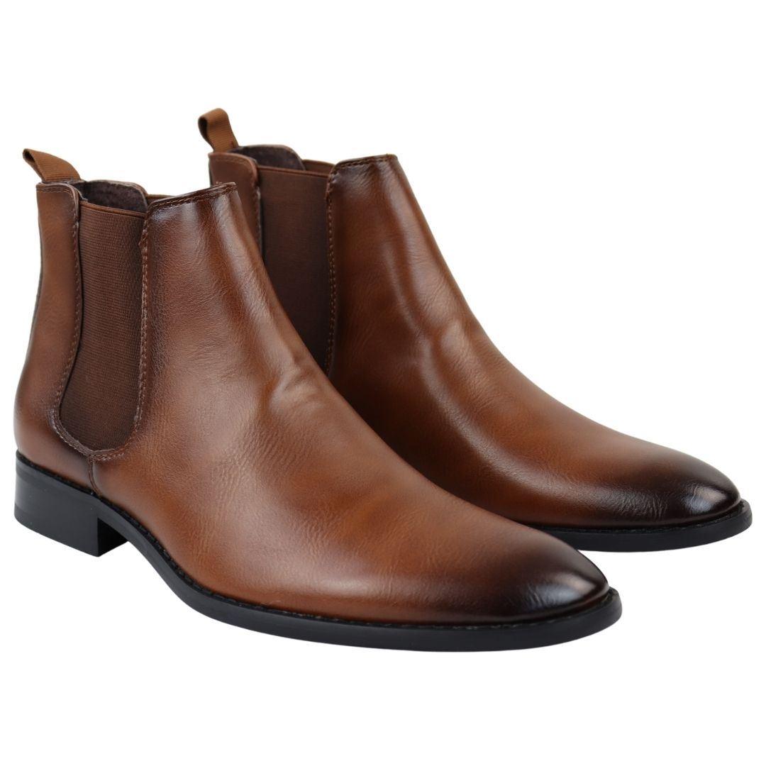 Men's Chelsea Slip On Ankle Boots - Knighthood Store