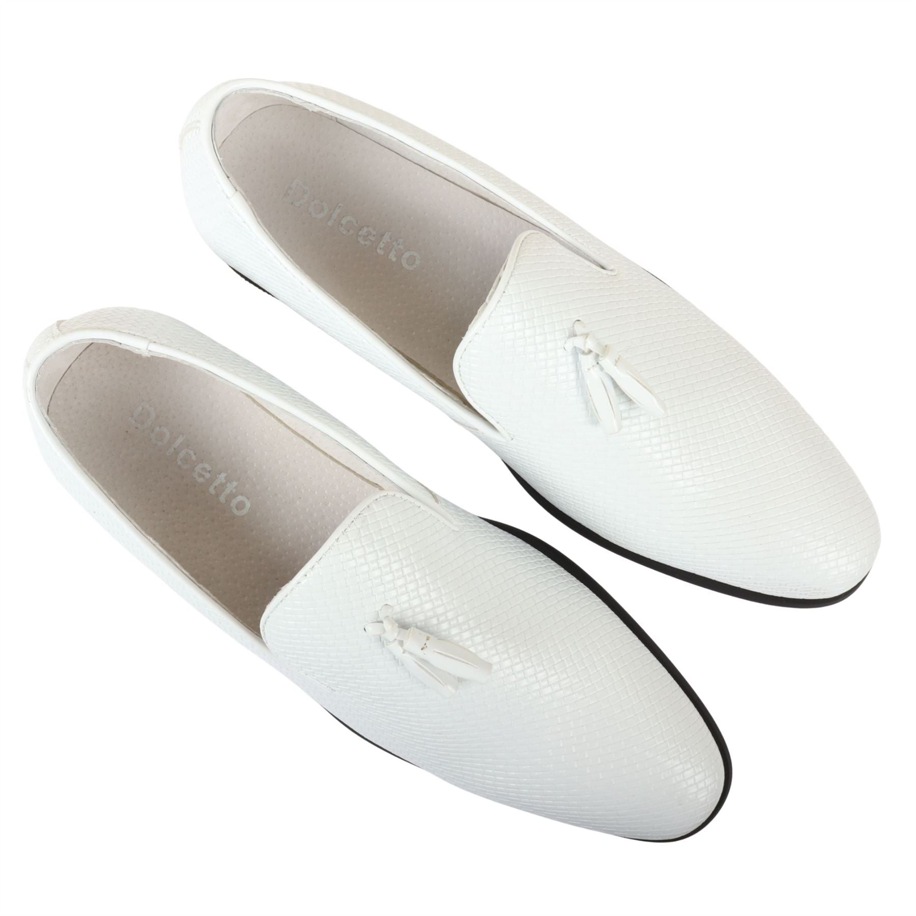 Men's Leather Lined Tassel Pattern Loafers