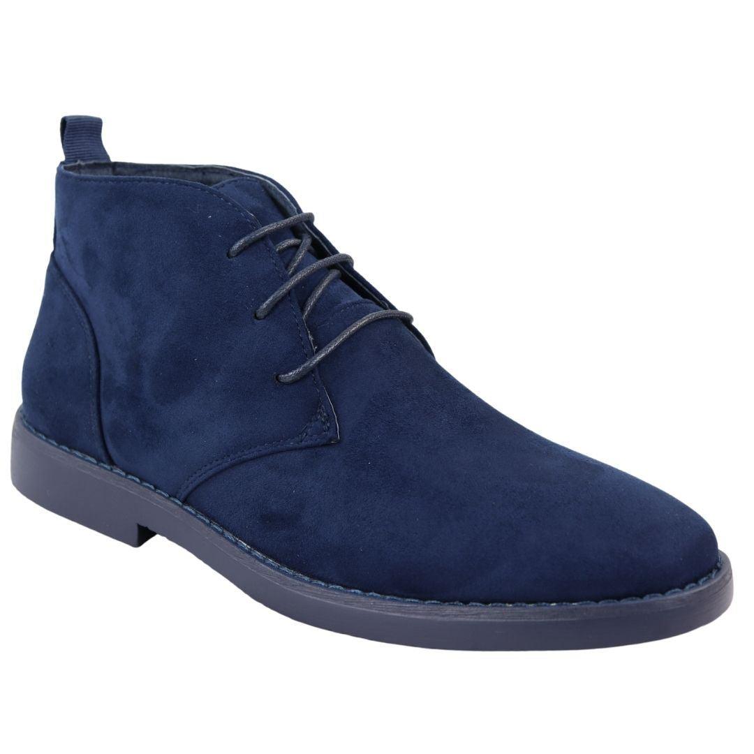 Mens's Chukka Desert Ankle Boots Lace Up Suede Shoes - Knighthood Store
