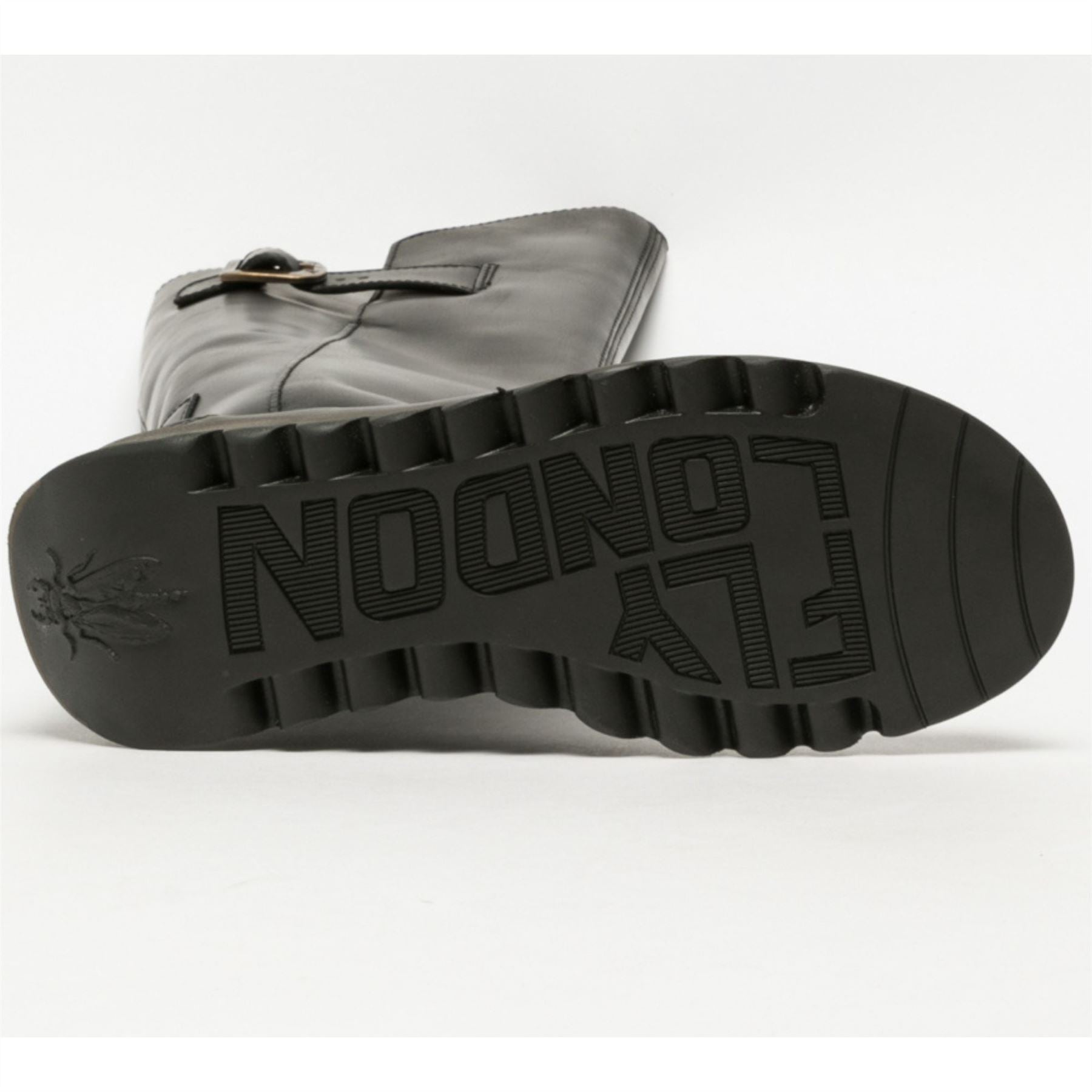 MOL2 - Women's Wedge Heel Knee High Leather Boots