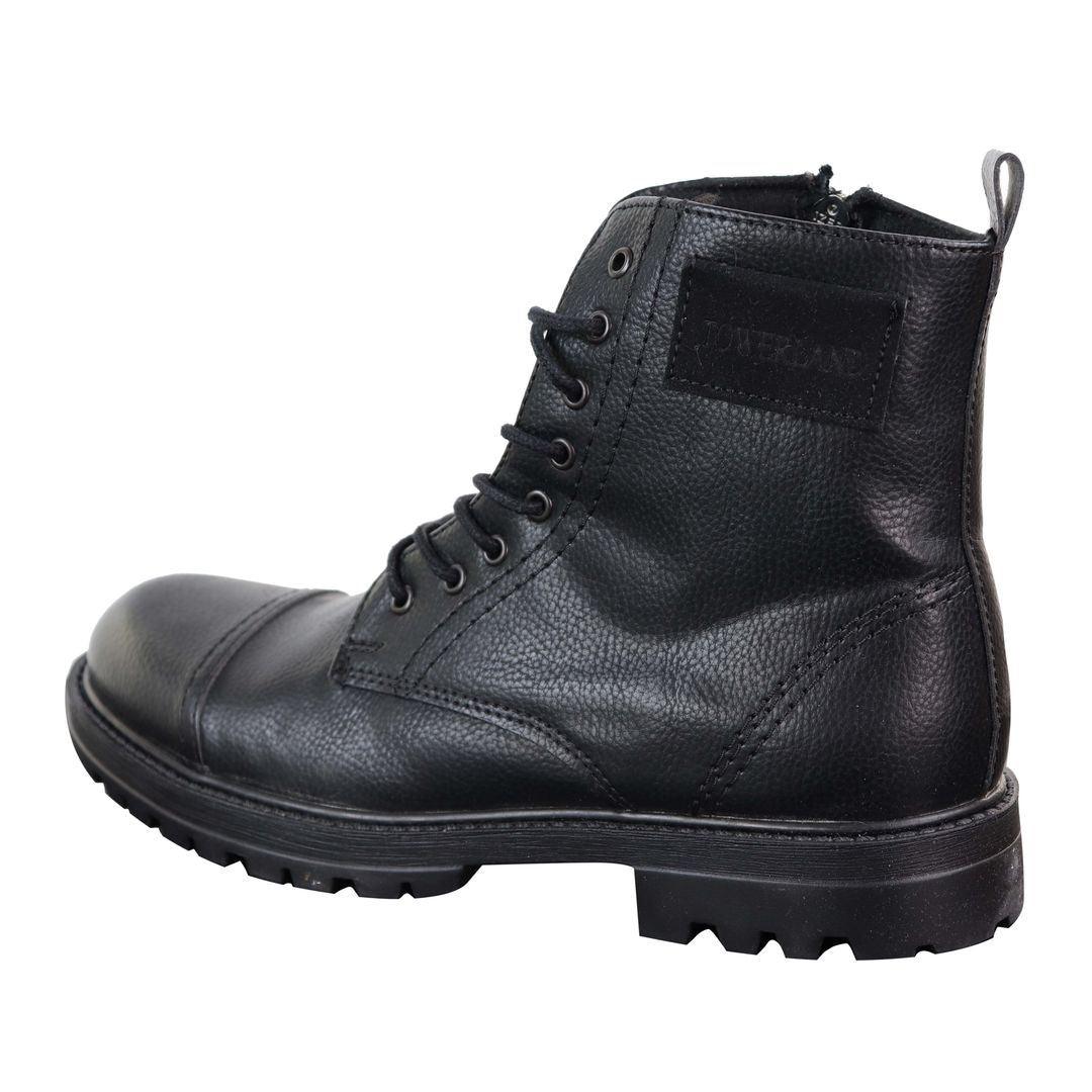 Mens Ankle Boots Military Army Laced Zip Casual Combat Vintage Classic Leather - Knighthood Store