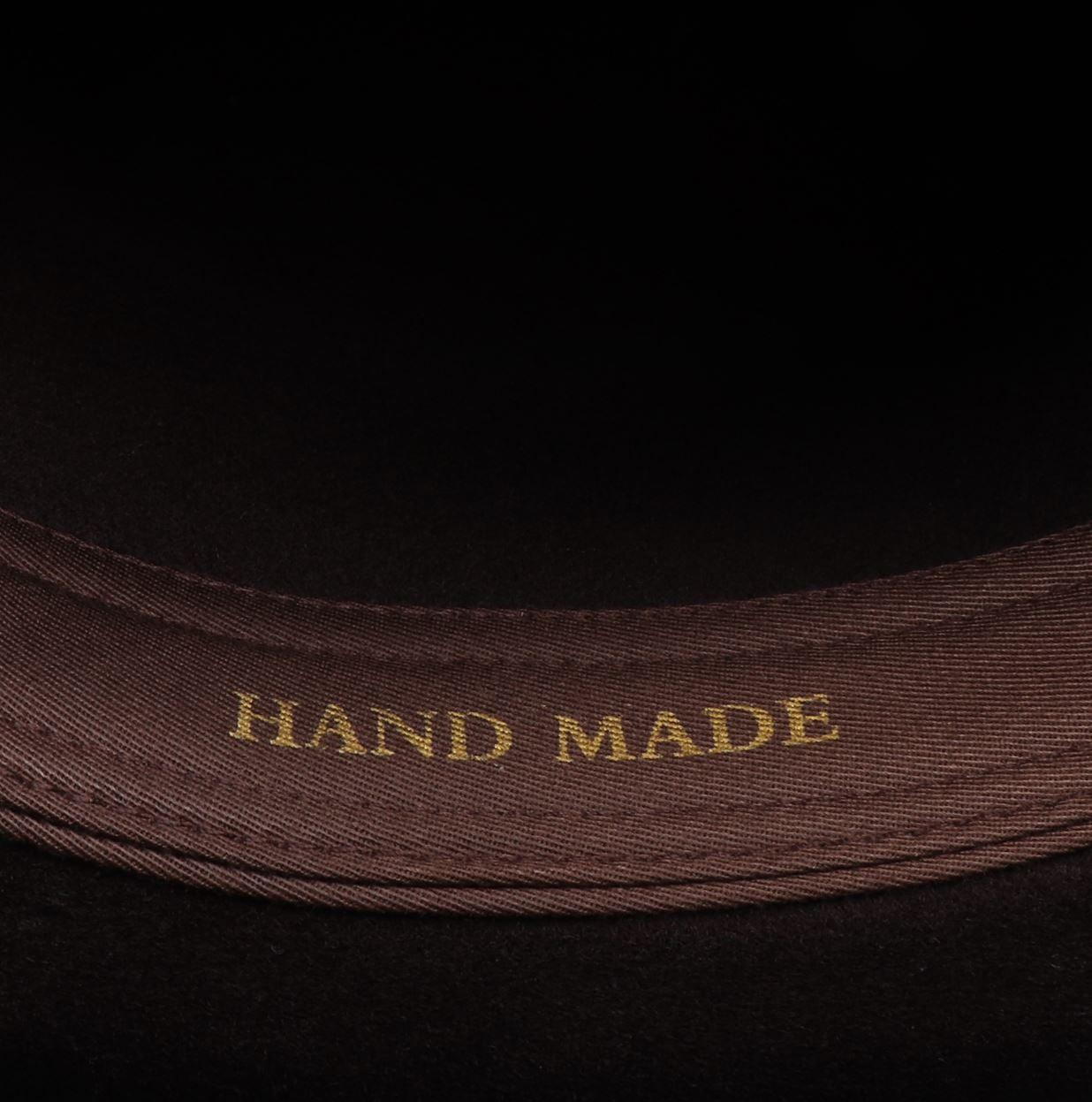 Men's Cowboy Hat 100% Wool Felt Wide Brim Fedora Western Cap - Knighthood Store