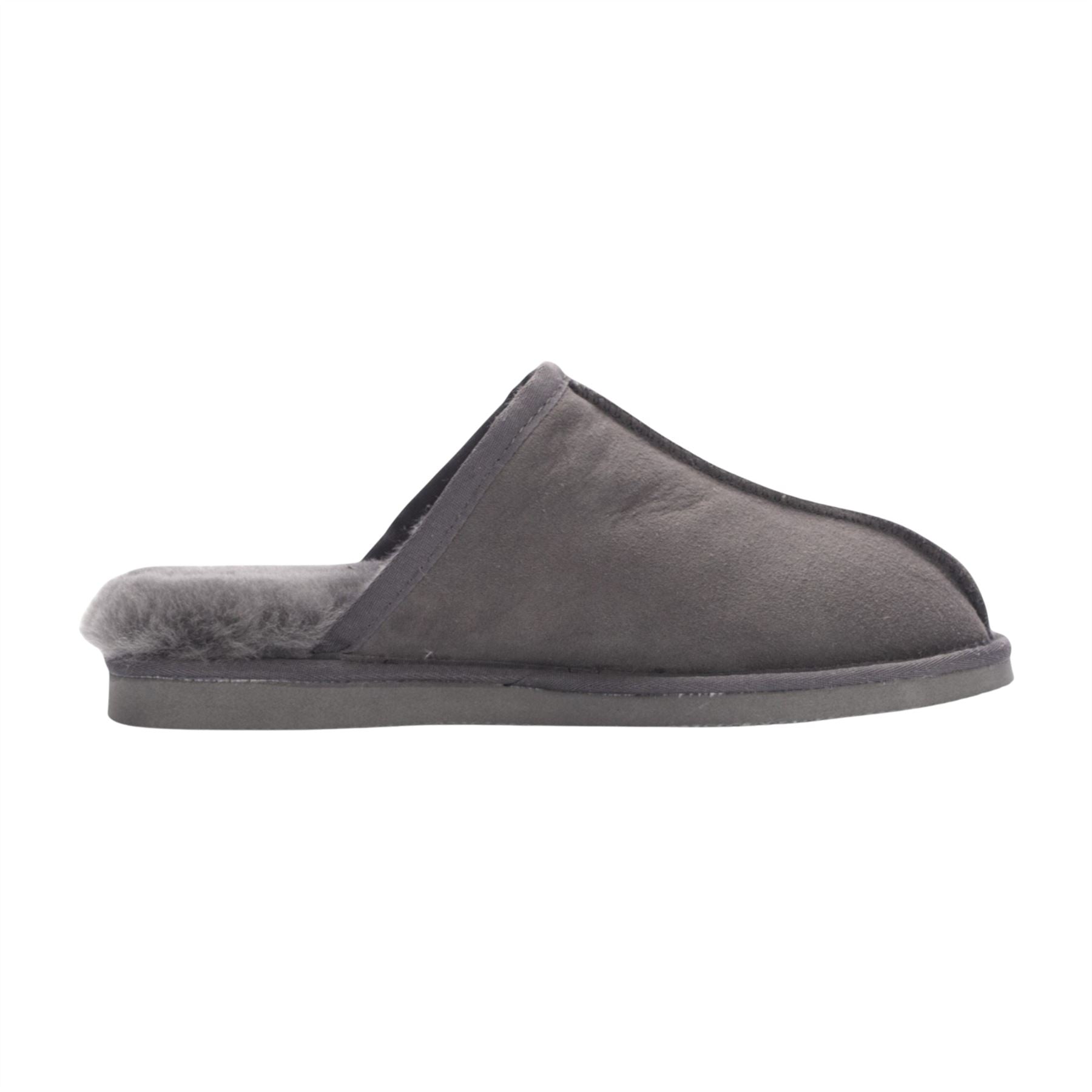 Highland - Men's Genuine Sheepskin Suede Mule Slippers
