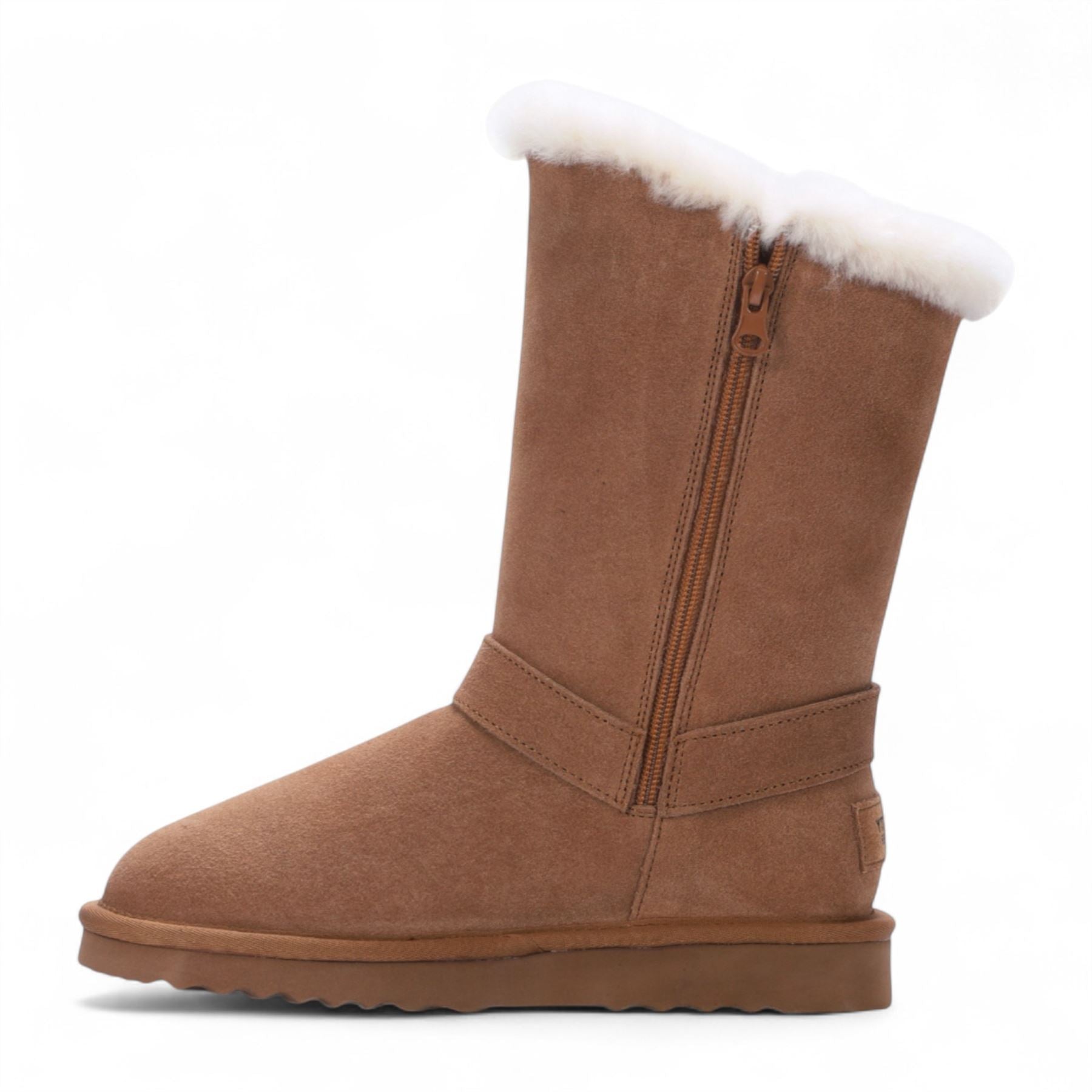 Redwood - Women's Brown Sheepskin Suede Winter Boots