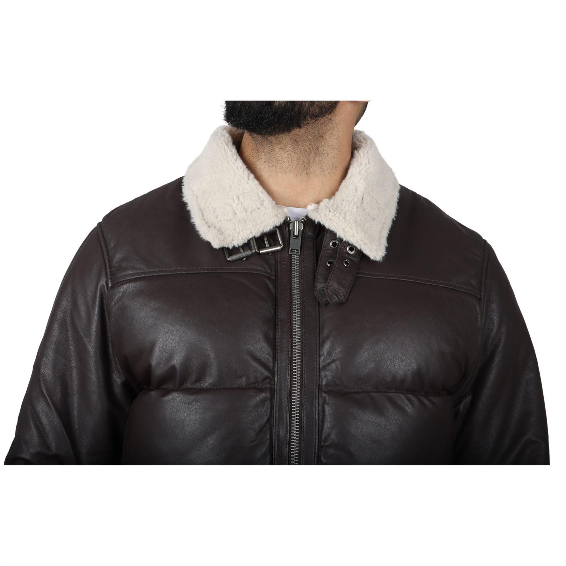 Men's Puffer Quilted Aviator Bomber Flying Fleece Lining Jacket - Knighthood Store