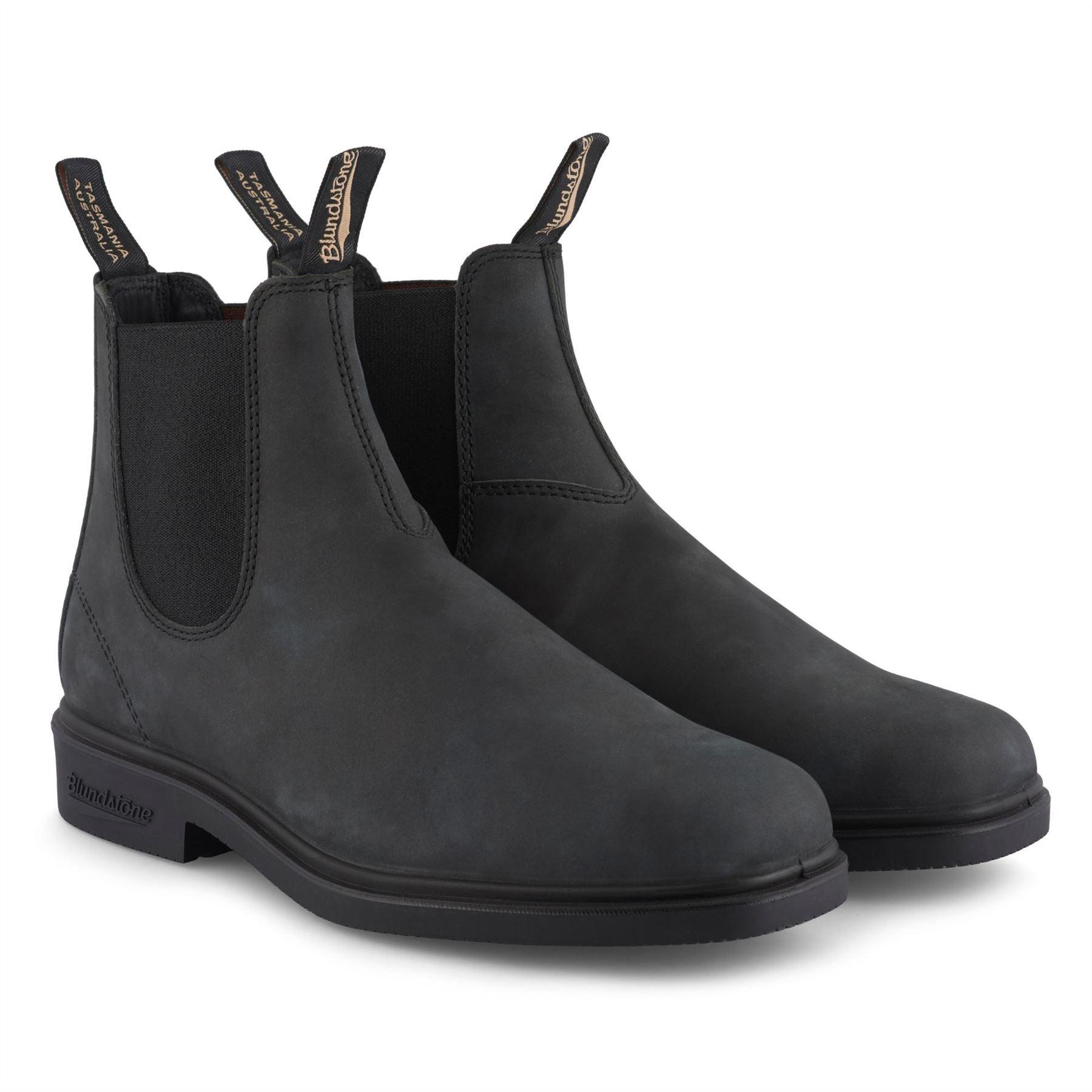 Blundstone 1308 Rustic Black Leather Chiesel Toe Chelsea Boot - Knighthood Store