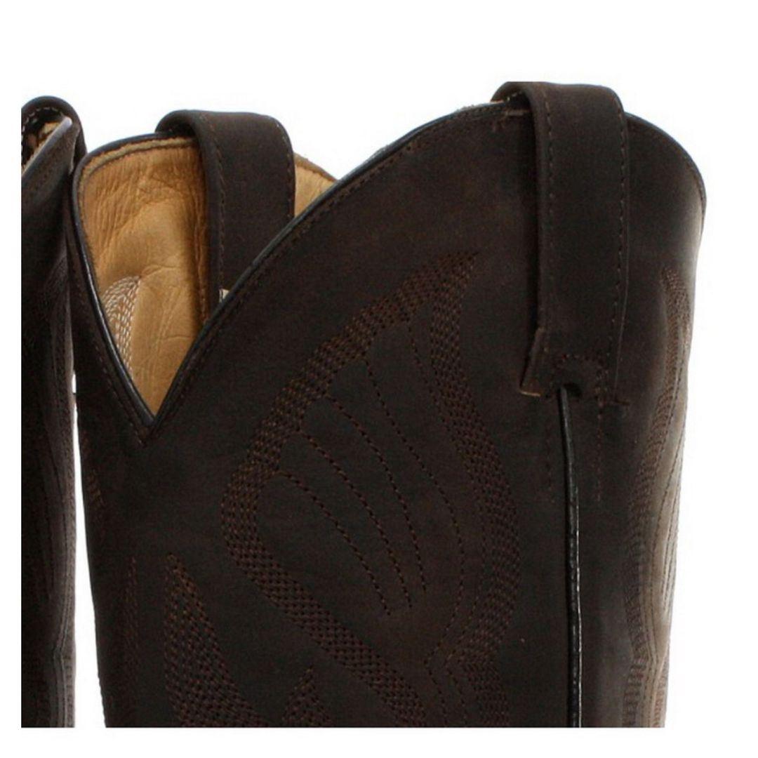 Mens Cowboy Boots Pointed Black Brown Grinders Louisiana Real Leather Western Cuban - Knighthood Store