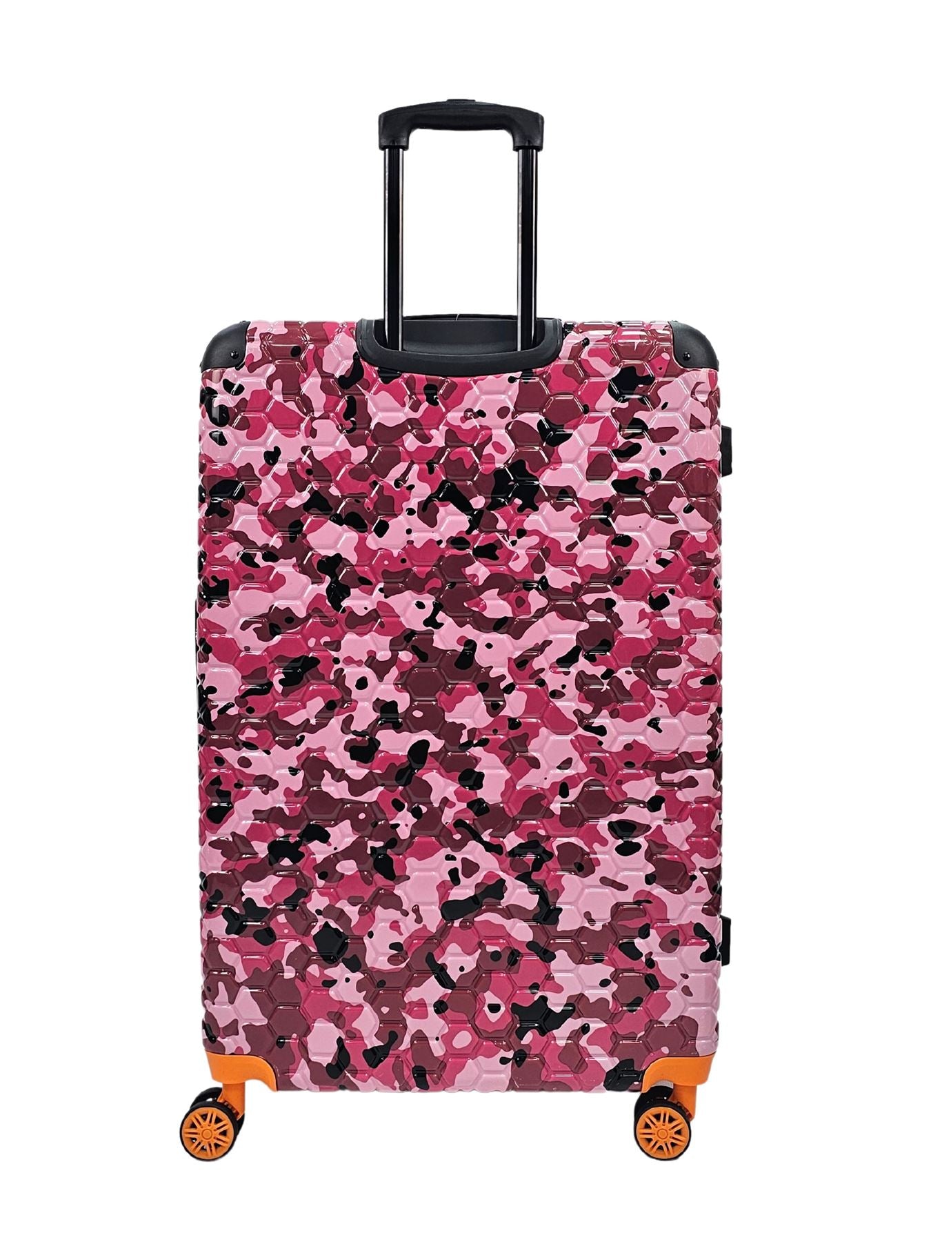 Camo Print Hard Case Shell Suitcase Carry On Cabin Check In Combination Lock