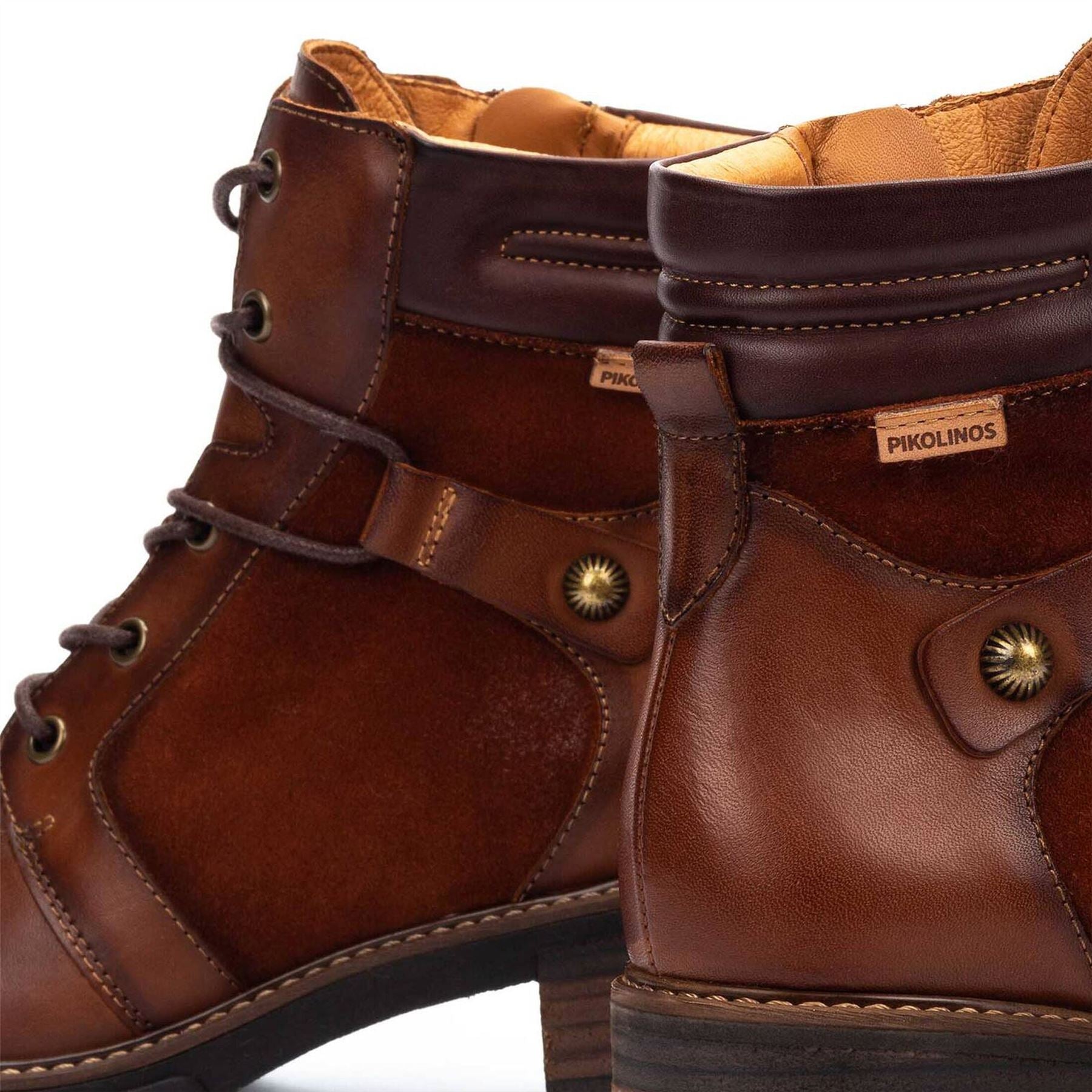 San Sebastia - Women's Cuero Brown Leather Ankle Boots