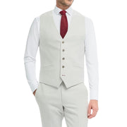 Men's Waistcoat Grey Tailored Fit Summer Vest