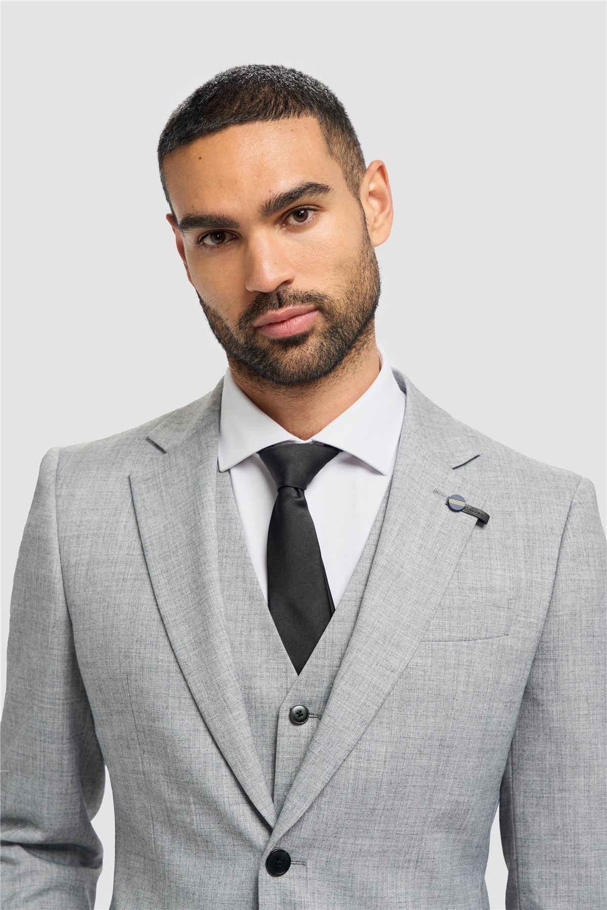 Men's Blazer Grey Tailored Fit Formal Suit Jackets