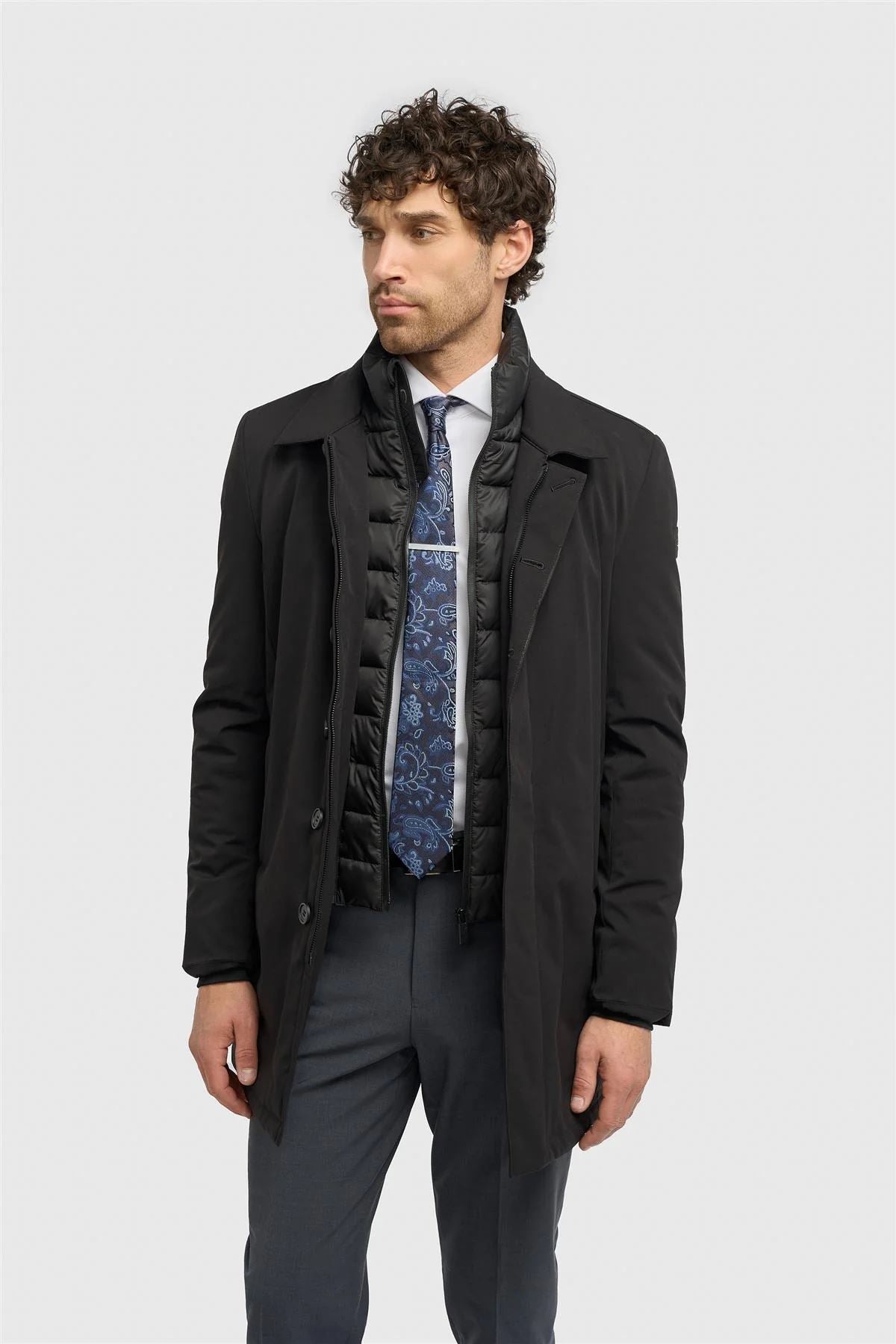Heston - Men's Lightweight Casual Padded Overcoat
