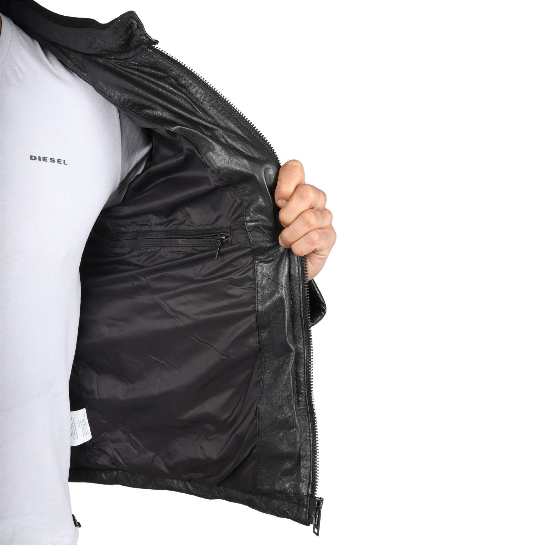 Men's Quilted Puffer Padded Biker Motorcycle Style Real Leather Jacket - Knighthood Store