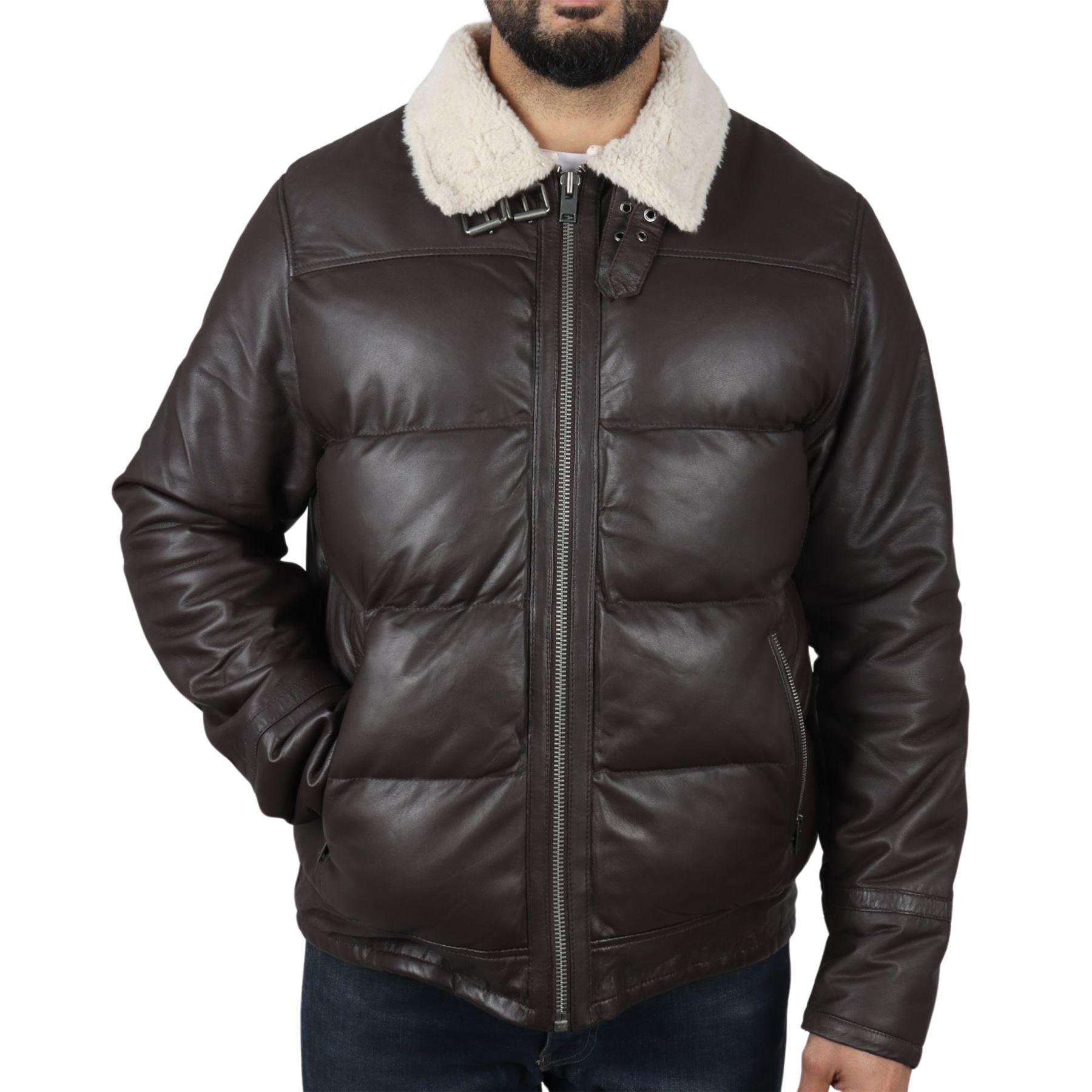 Men's Puffer Quilted Aviator Bomber Flying Fleece Lining Jacket - Knighthood Store