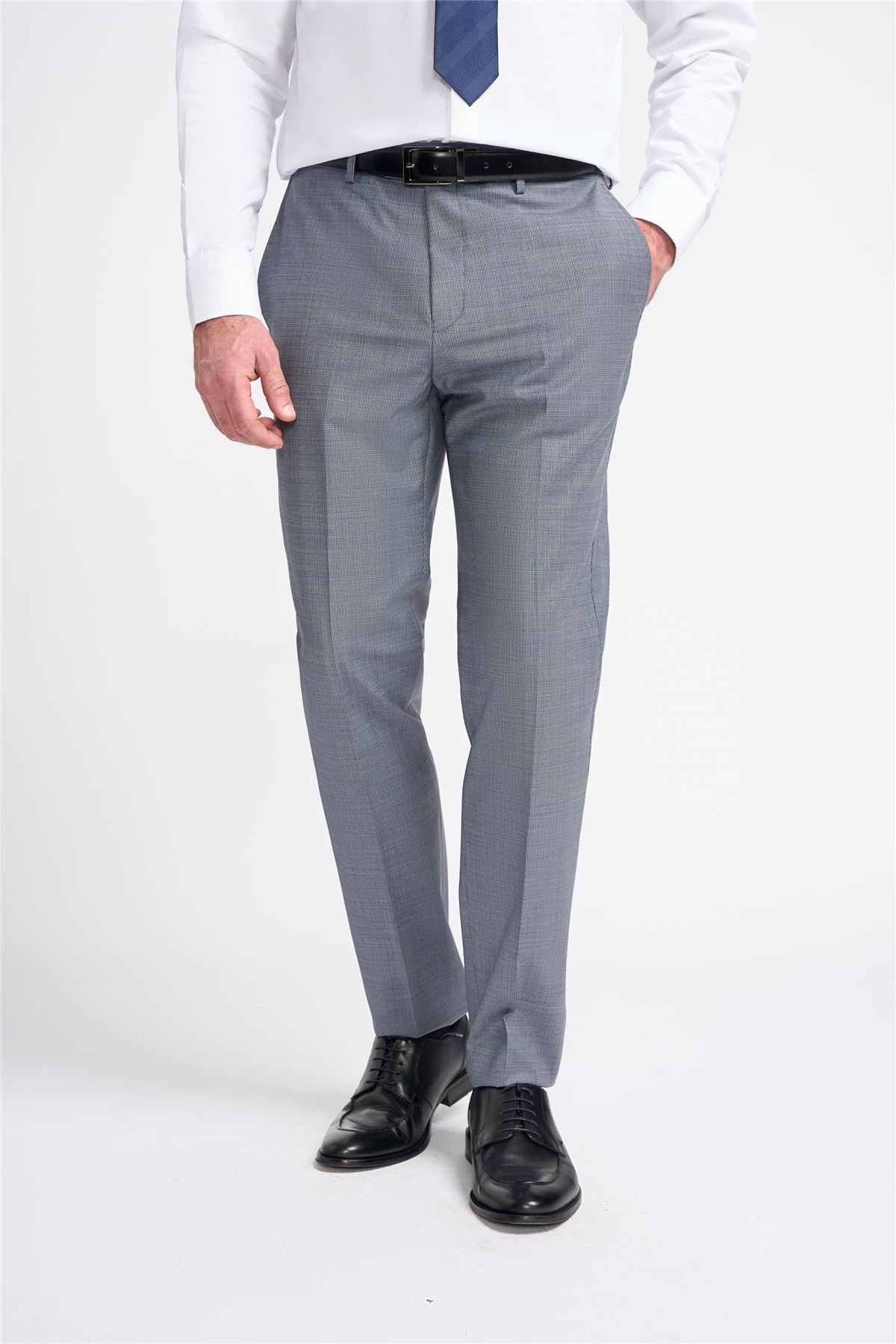 Men's Trousers Grey Formal Suit Pants