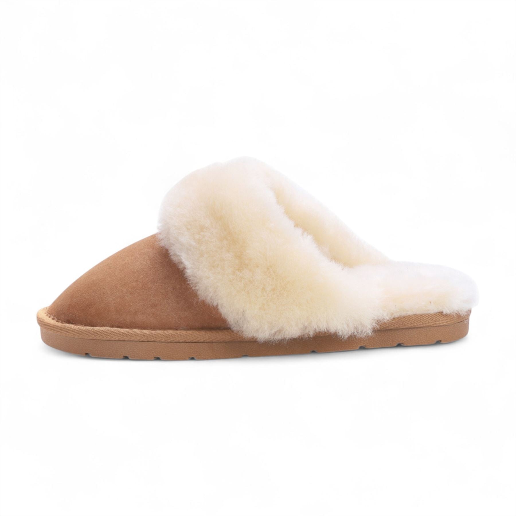 Luna - Women's Sheepskin Suede Mule Slippers