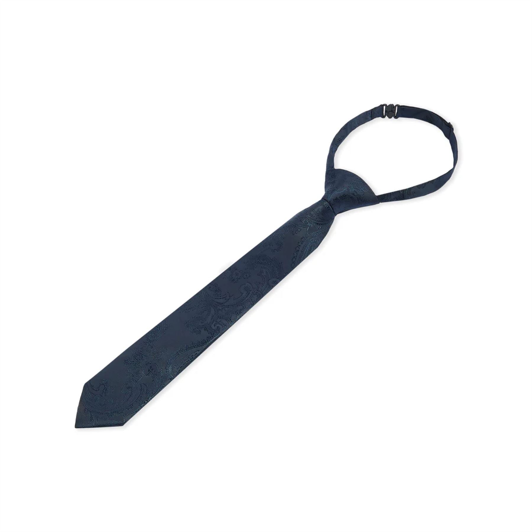 Boys Paisley Necktie Floral Satin Tie