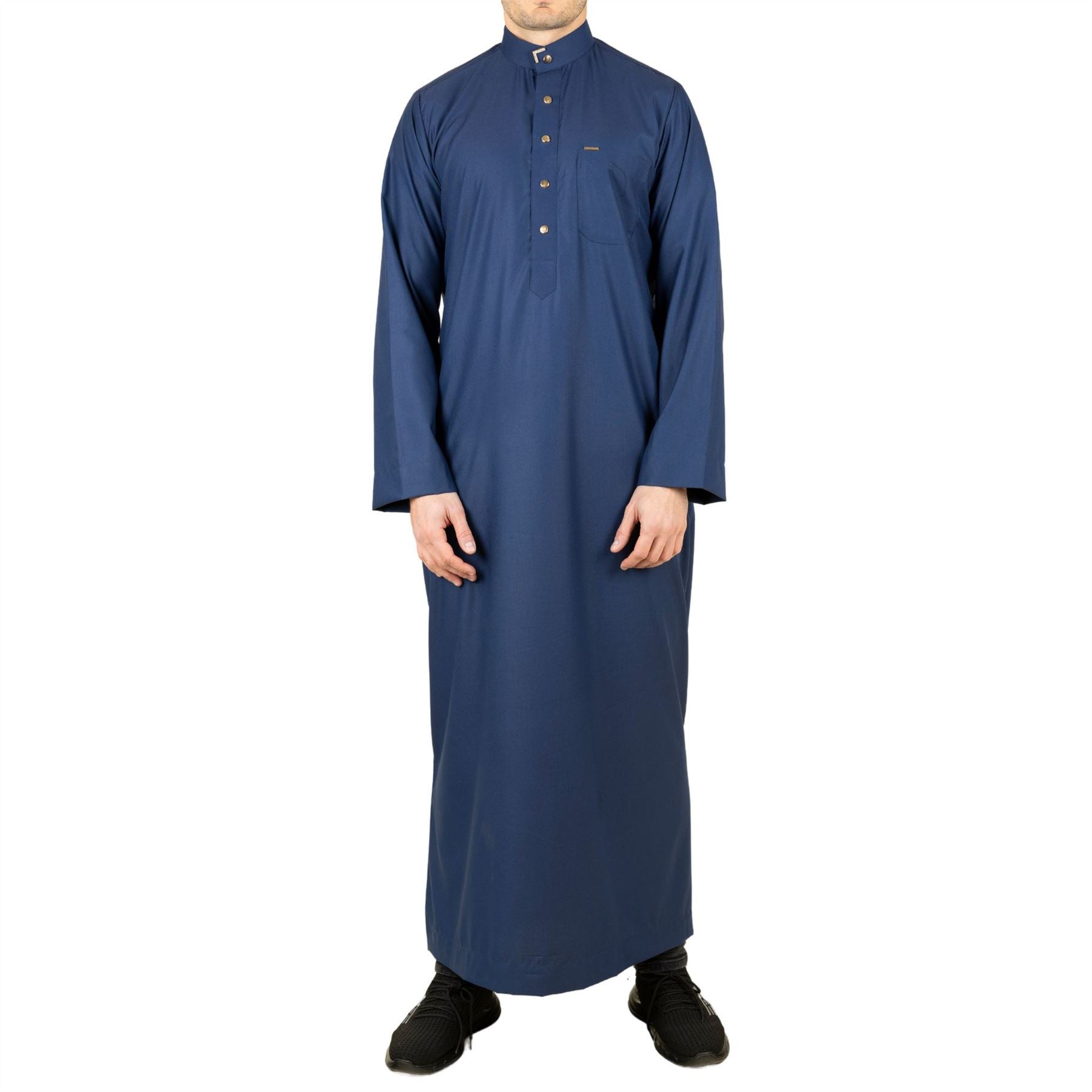 TT-005 - Men's Saudi Emirati Thobe Arab Nehru High Collar