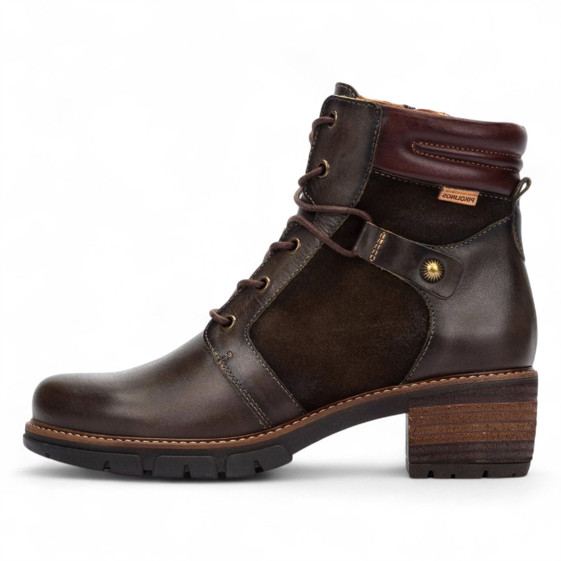 San Sebastia - Women's Forest Brown Leather Ankle Boots