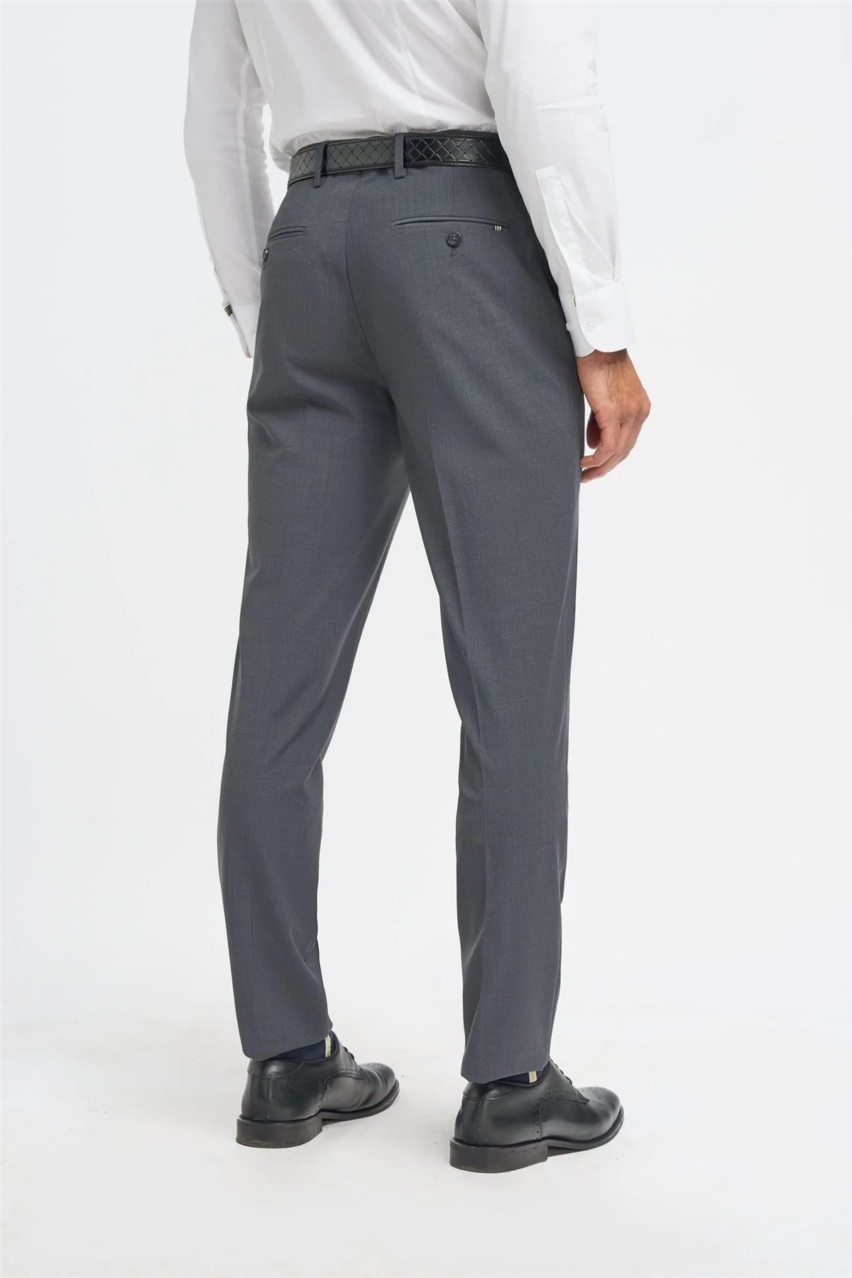 Men's Trousers Charcoal Formal Suit Pants
