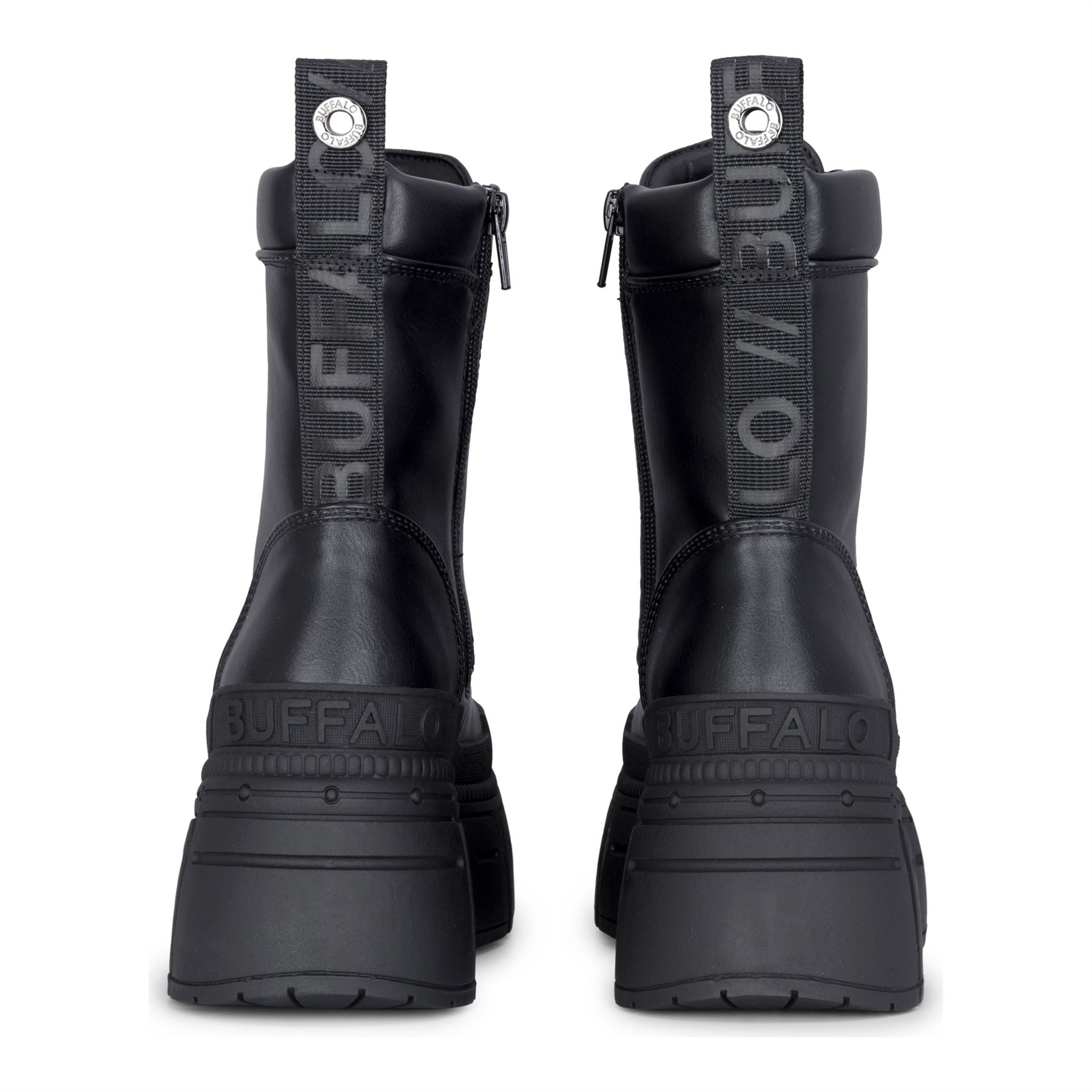 GOSPHER ZIP BOOT - Women’s Black Front-Zip Ankle Boots