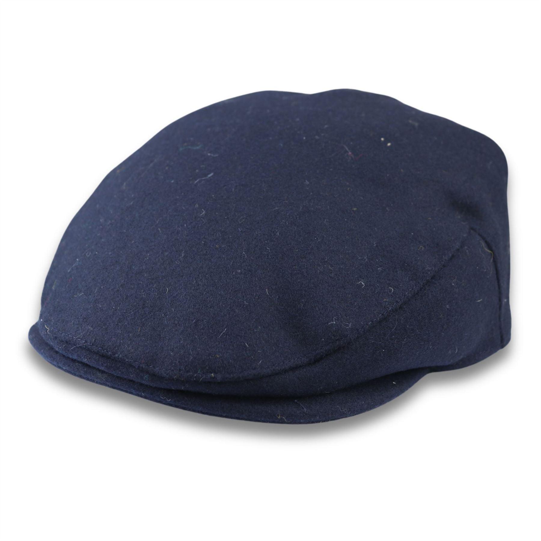 Men's Flat Cap Wool Blend Plain Solid Gatsby Ivy Del Boy Newsboy Hat - Knighthood Store