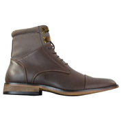 Mens Slim Fit Vintage Retro Sherlock Laced Smart Casual Ankle Boots Leather - Knighthood Store