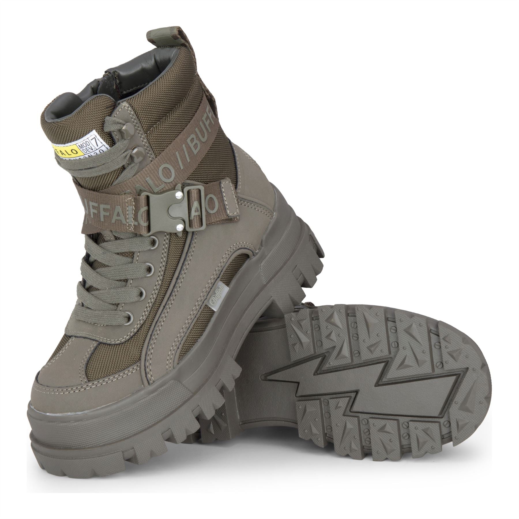 ASPHA COM1 - Women’s Khaki Combat Platform Boots