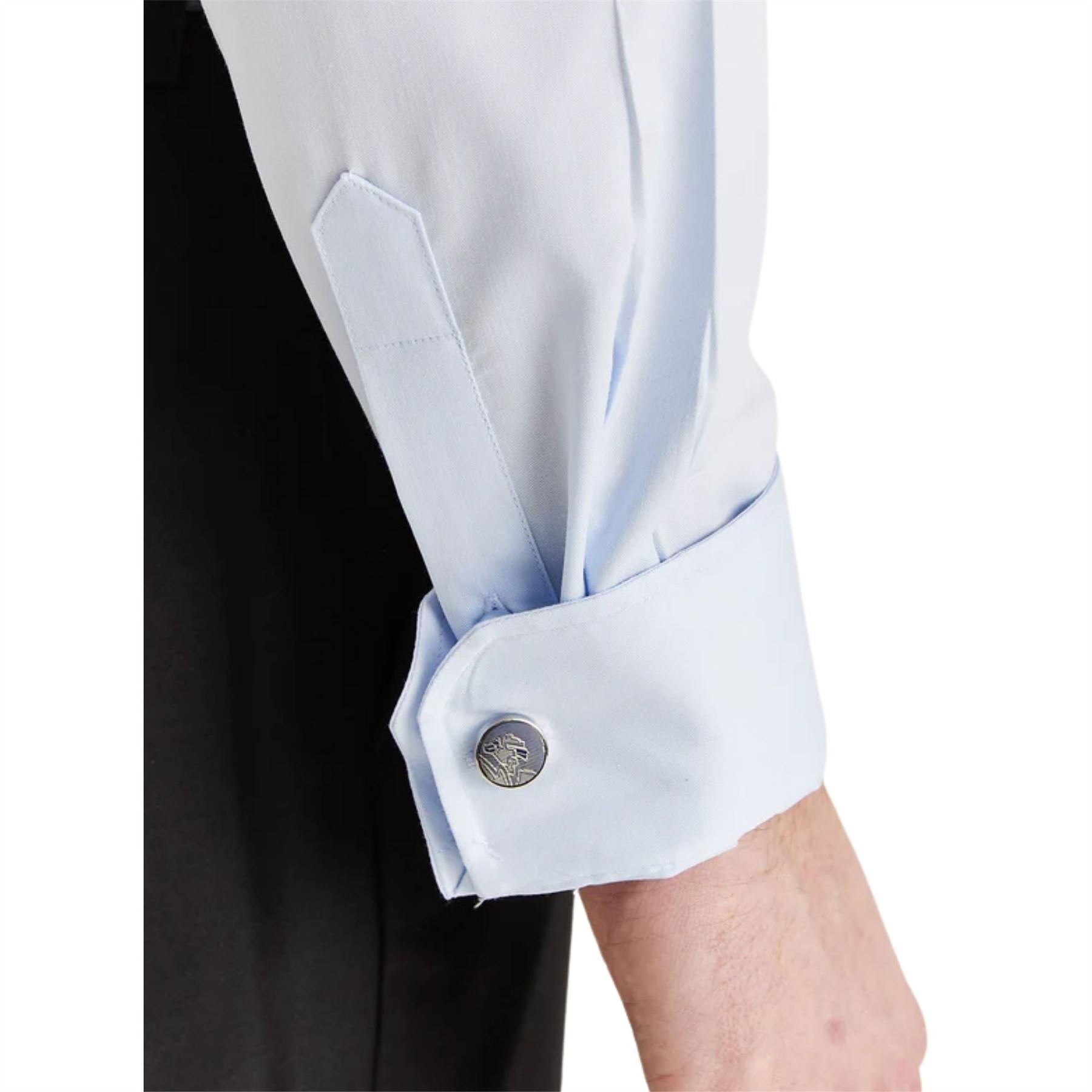 Men’s Classic Double Cuff Cutaway Collar Dress Shirt