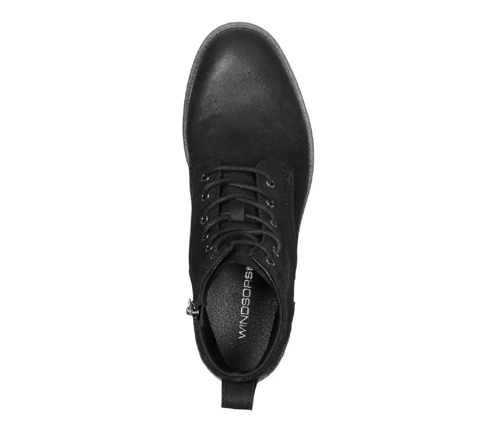 Sebastian - Men's Black Lace Up Leather Desert Boots