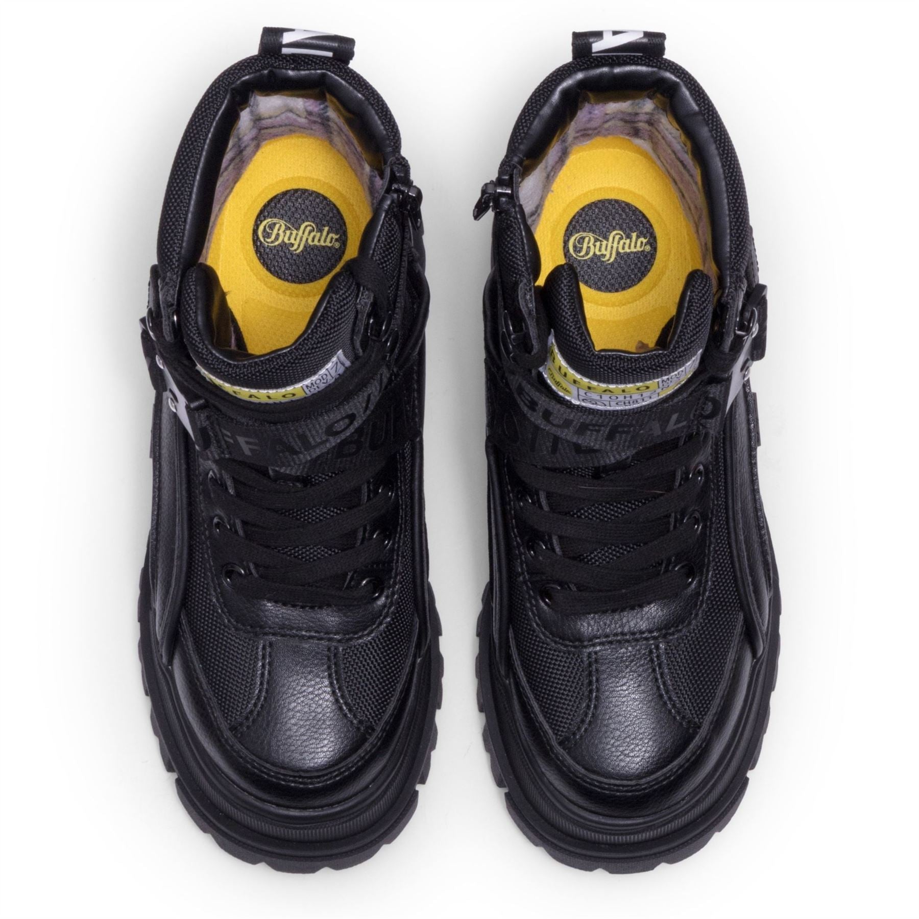 ASPHA COM1 - Women’s Black Combat Platform Boots