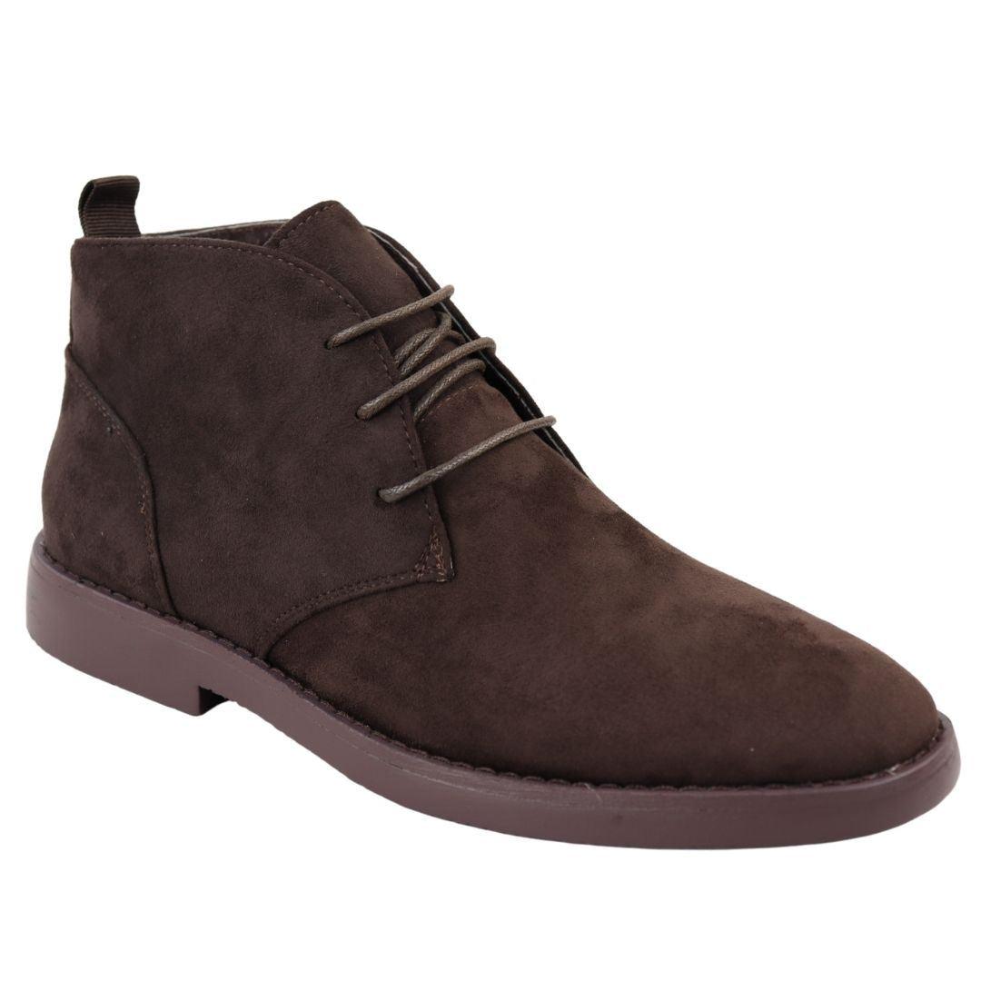 Mens's Chukka Desert Ankle Boots Lace Up Suede Shoes - Knighthood Store